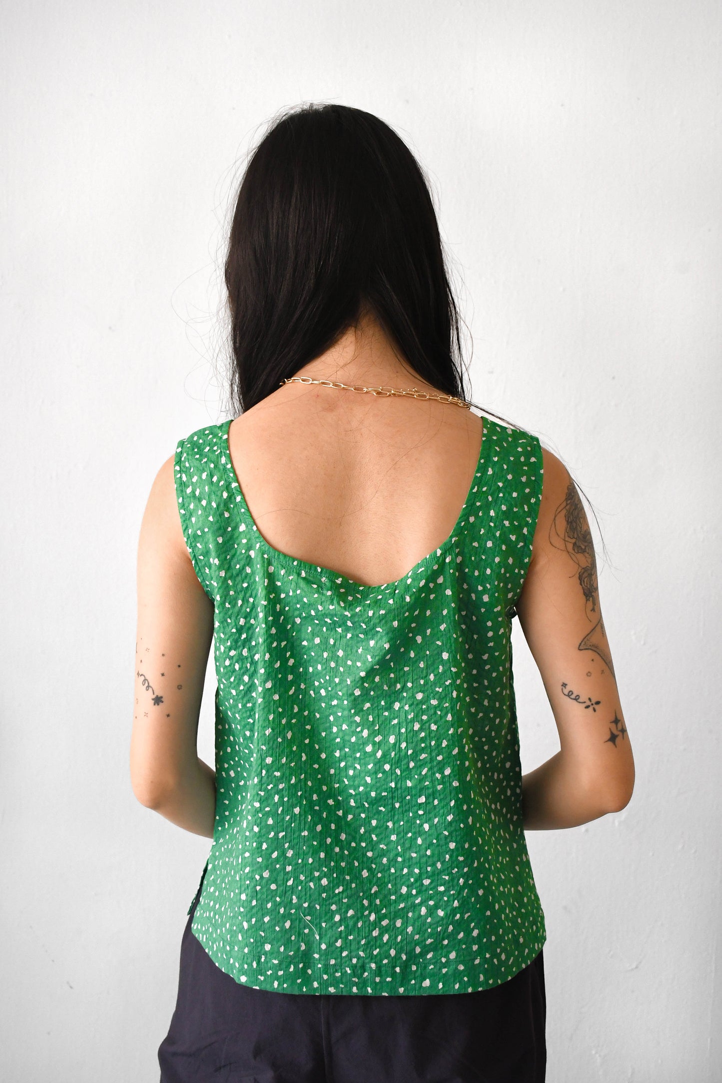 Chloe Top/ Green Daze