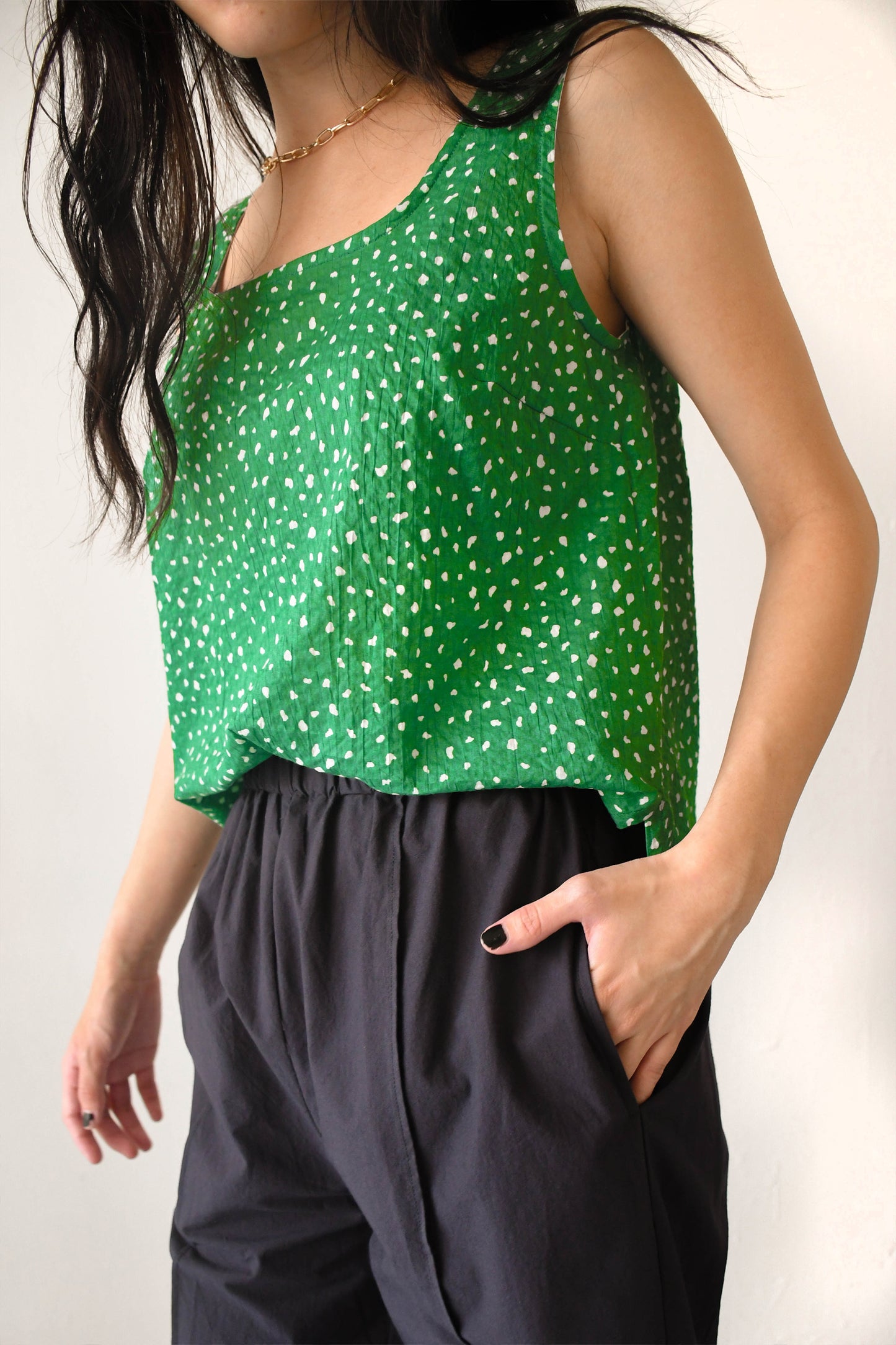 Chloe Top/ Green Daze