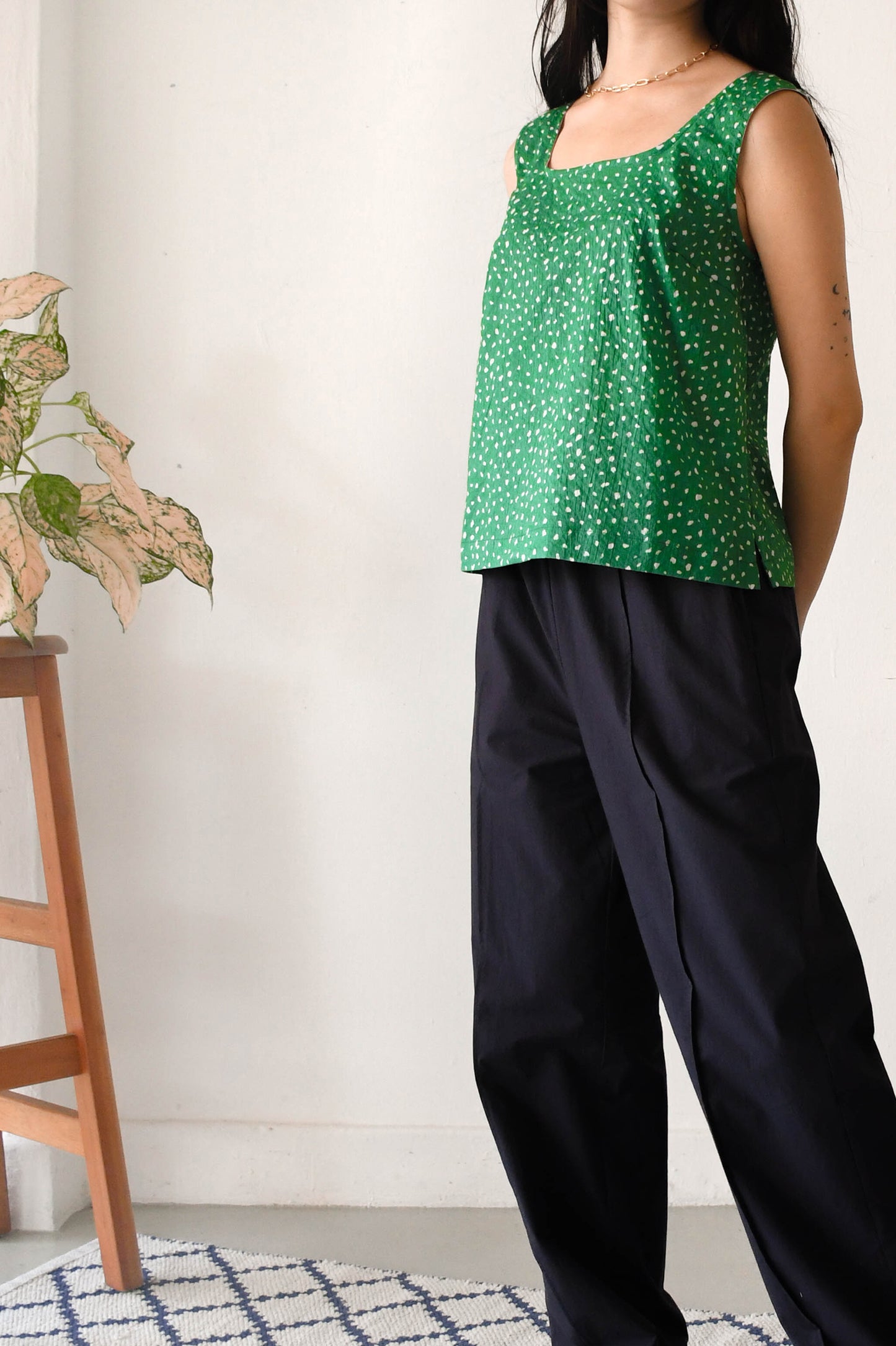 Chloe Top/ Green Daze