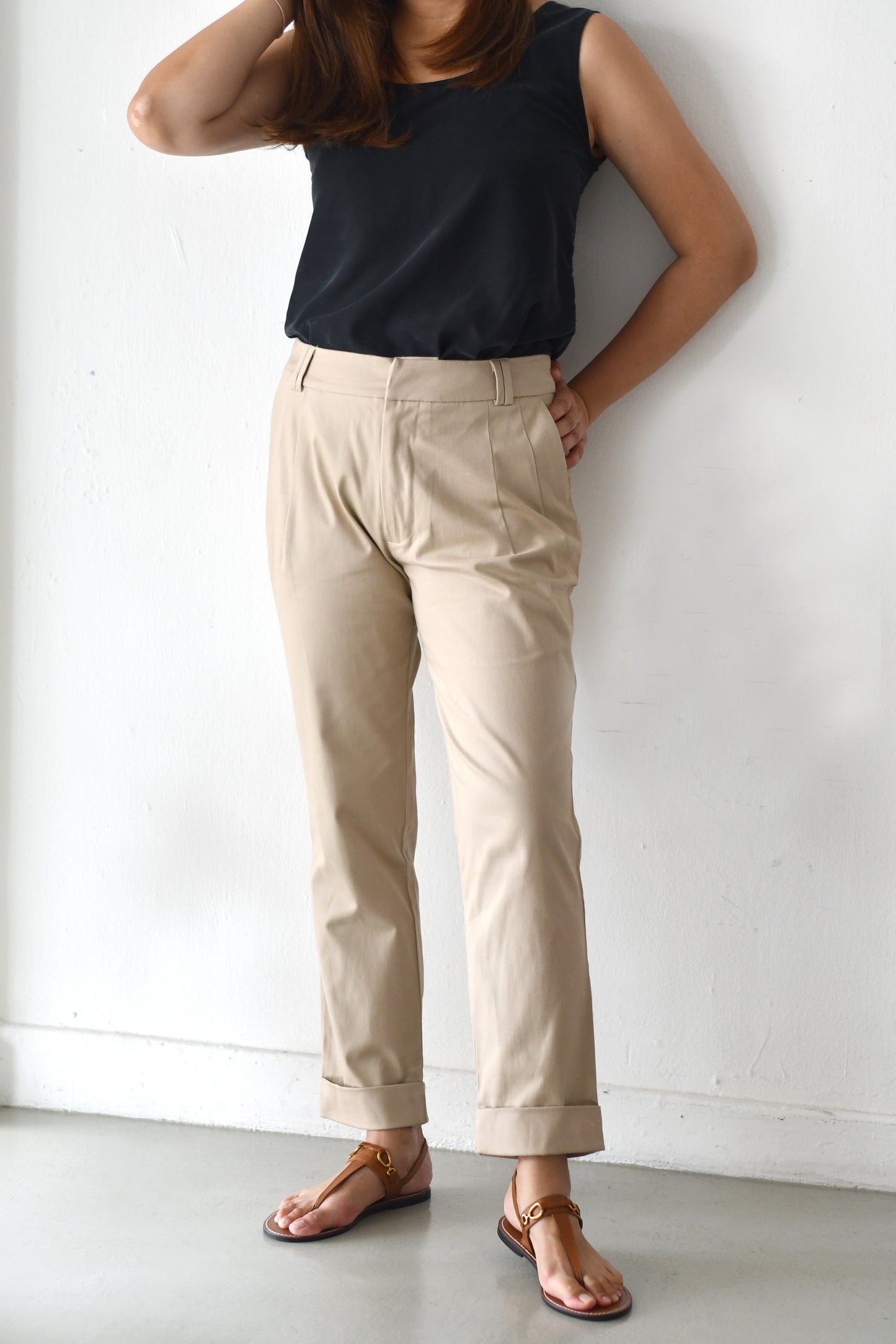 Reset Sale/ Ciggie Pants/ Sand