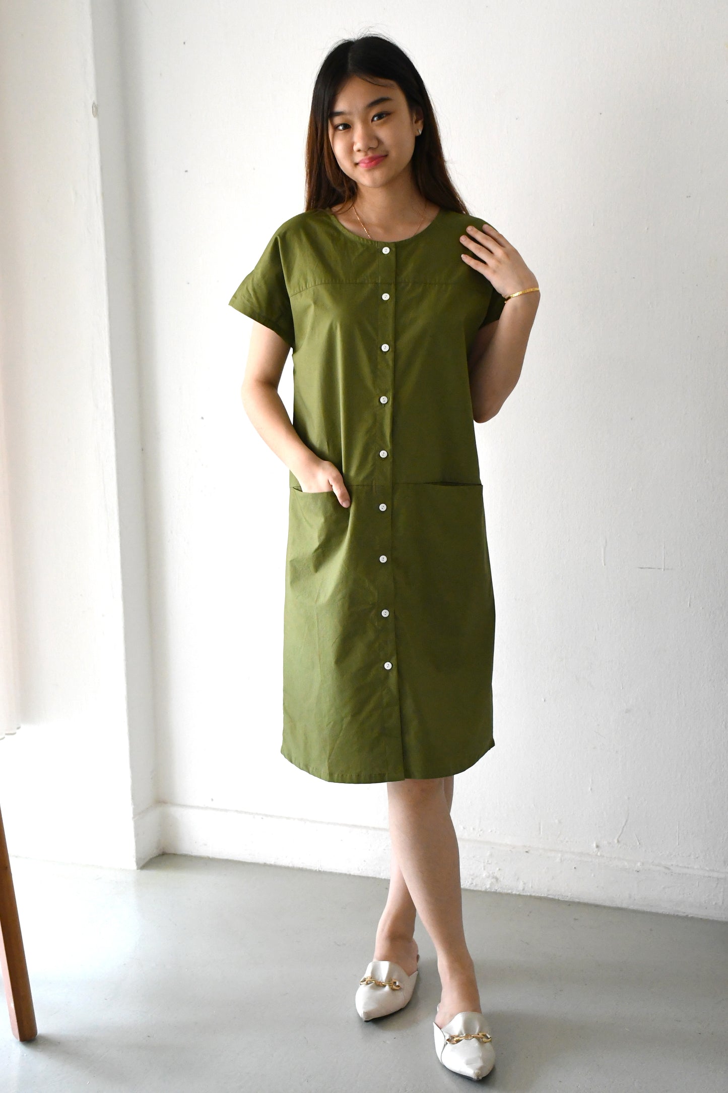 Imogen Dress/ Fern