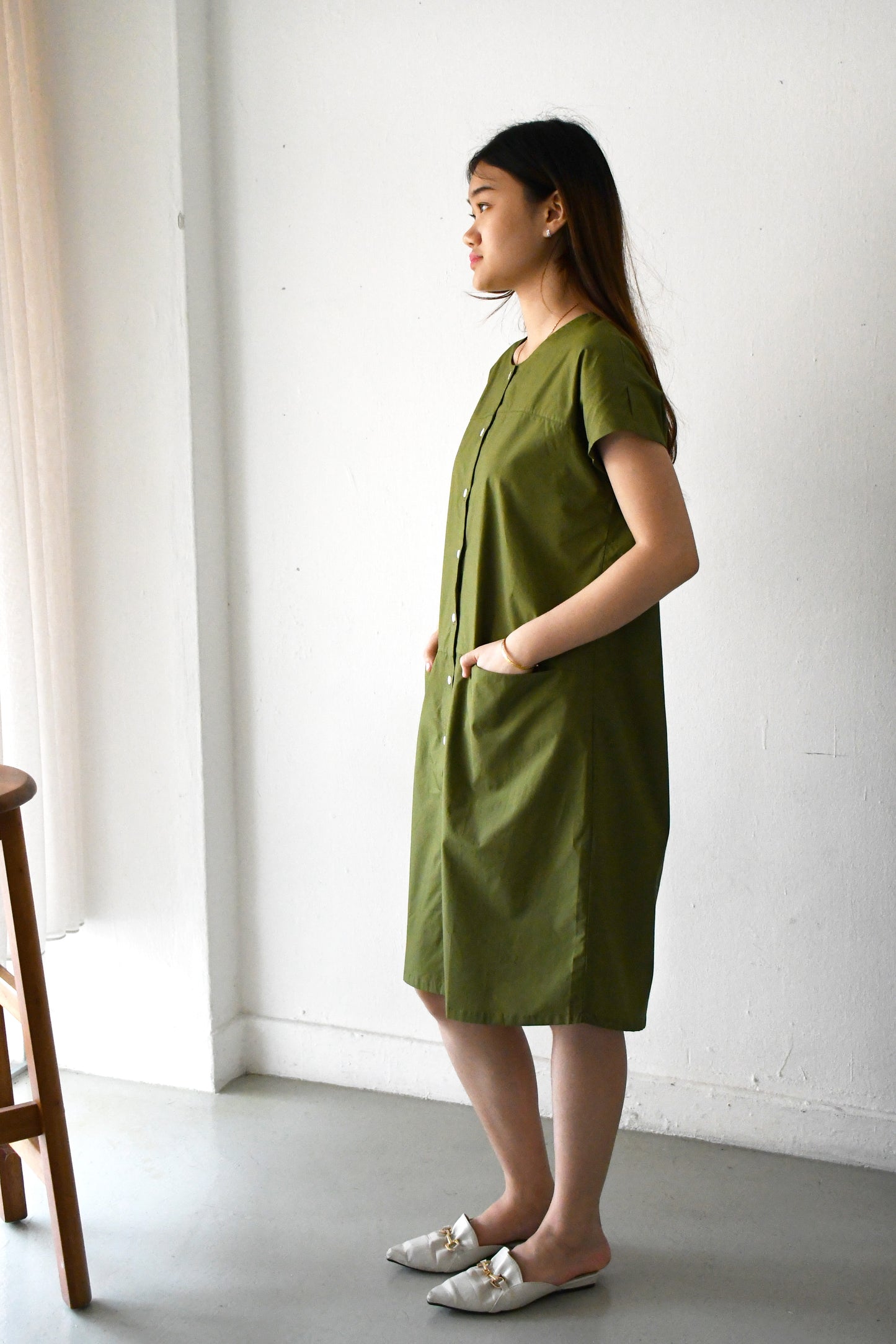 Imogen Dress/ Fern