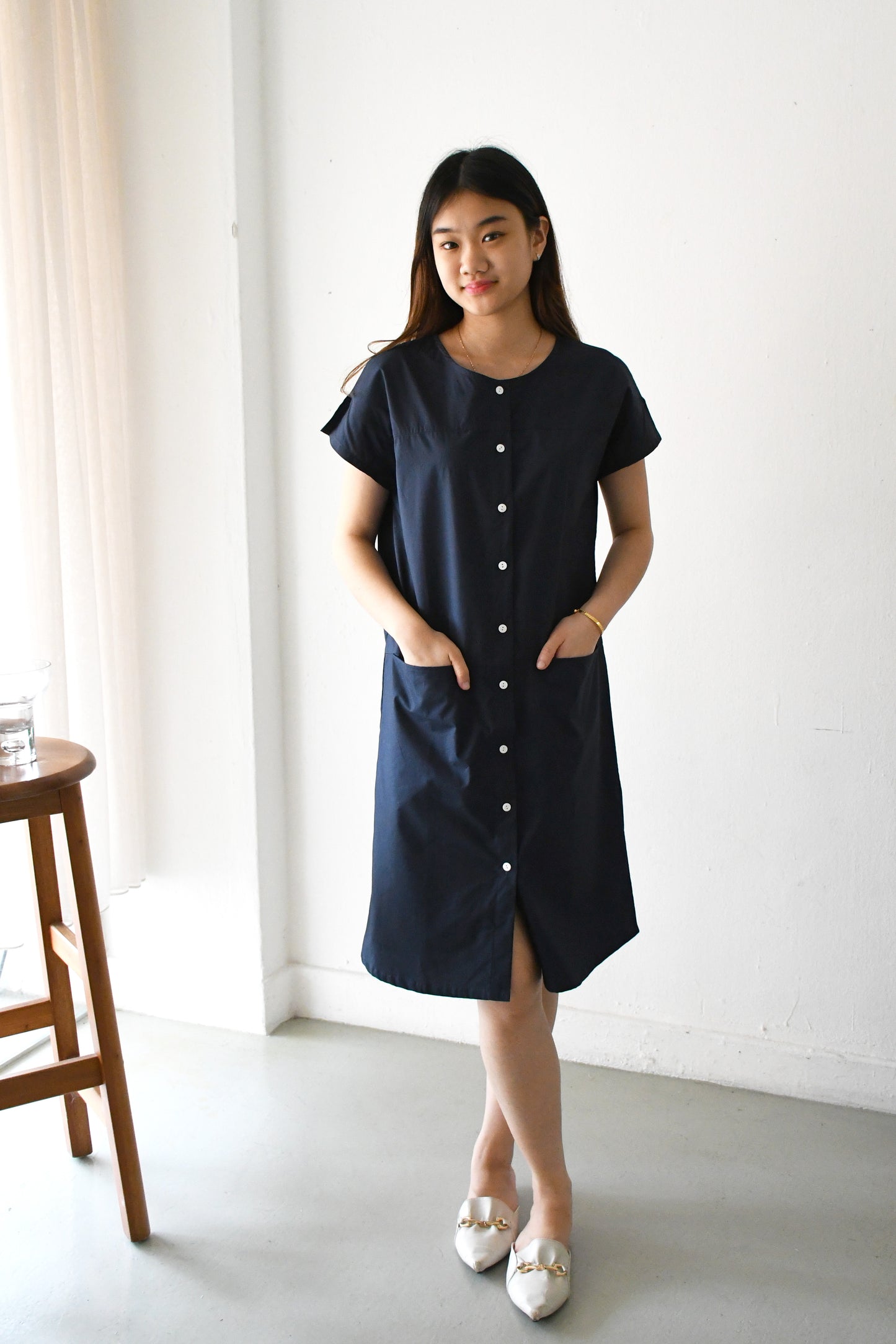 Imogen Dress/ Navy