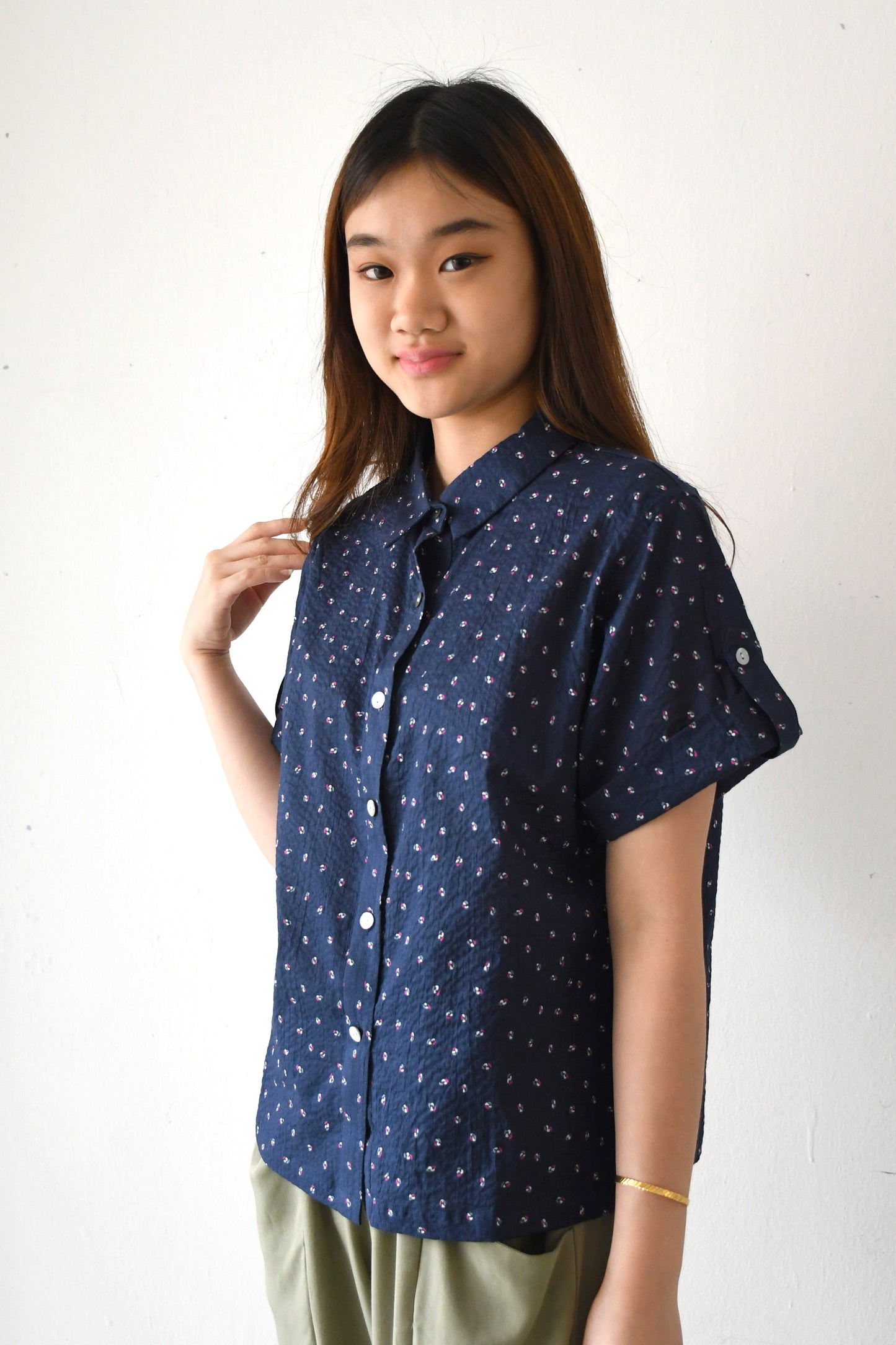 Ingrid Button-Up/ Midnight Swim
