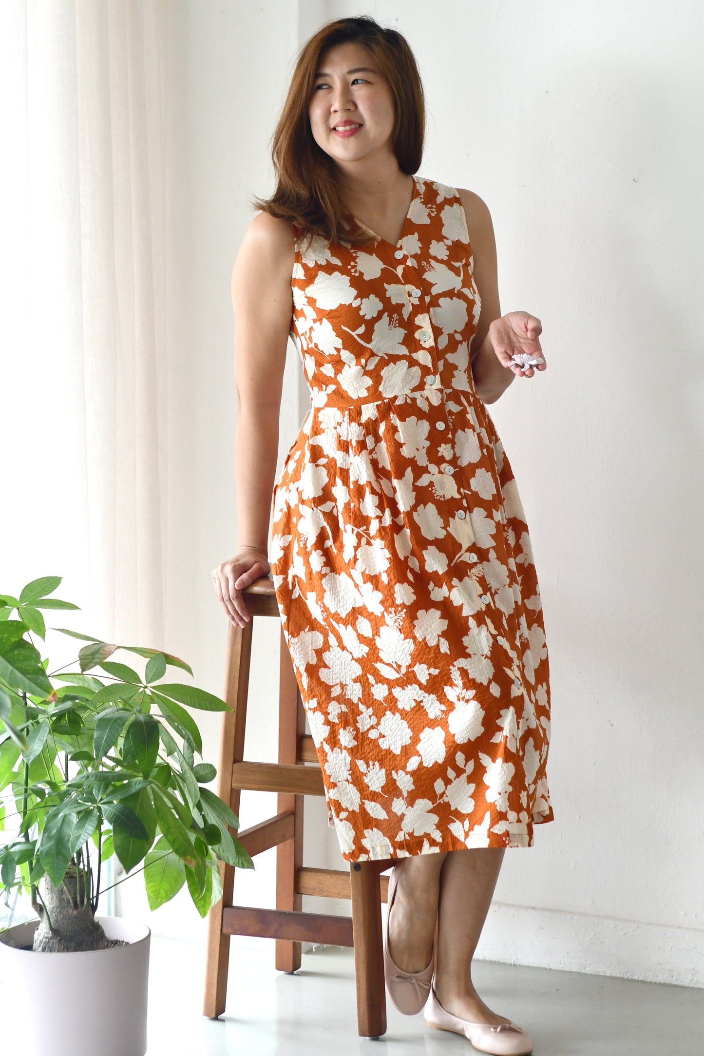 Jamie Dress / Ginger Cream