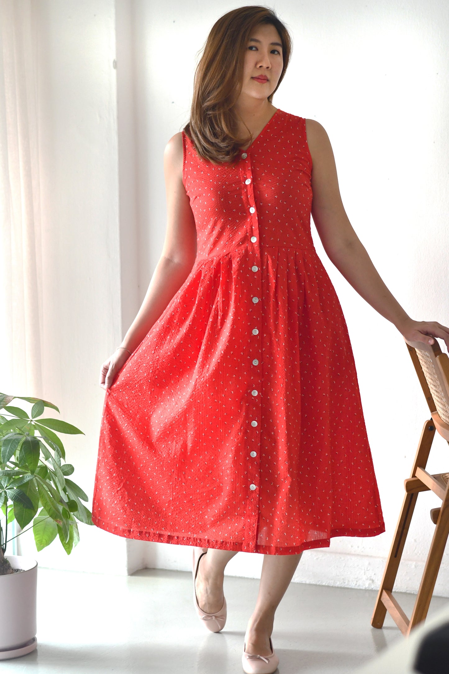 Jamie Dress / Red Dazzle