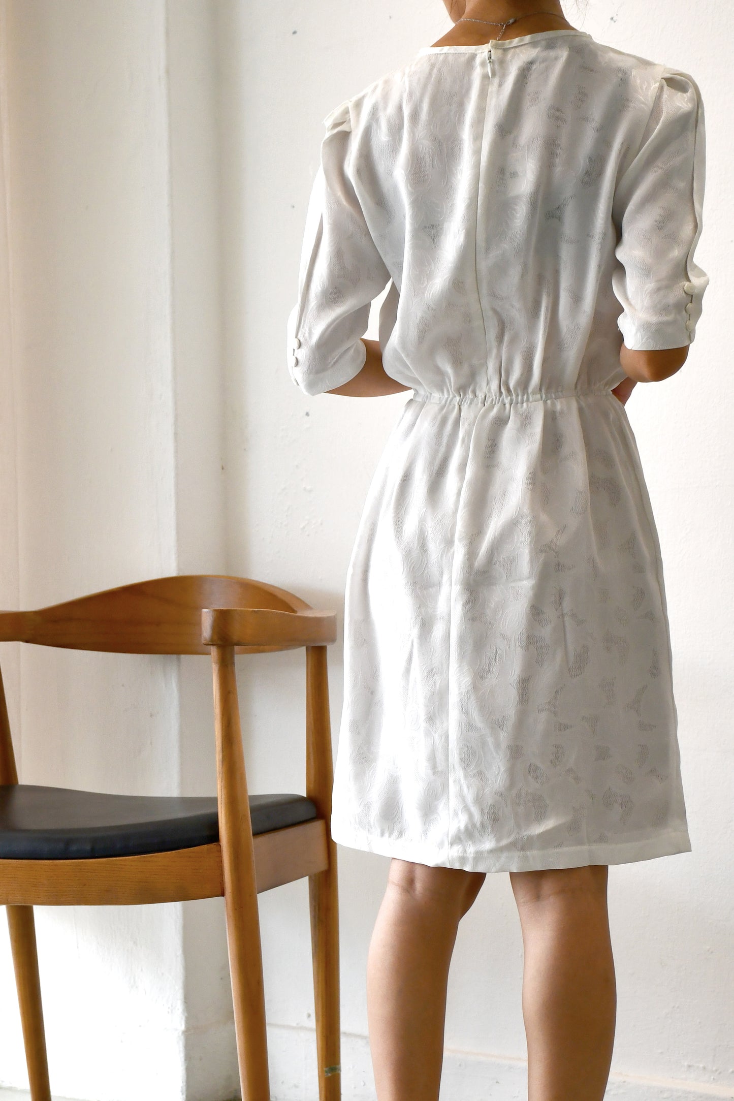 Archive Sale / Olivia Pintuck Dress / Ivory