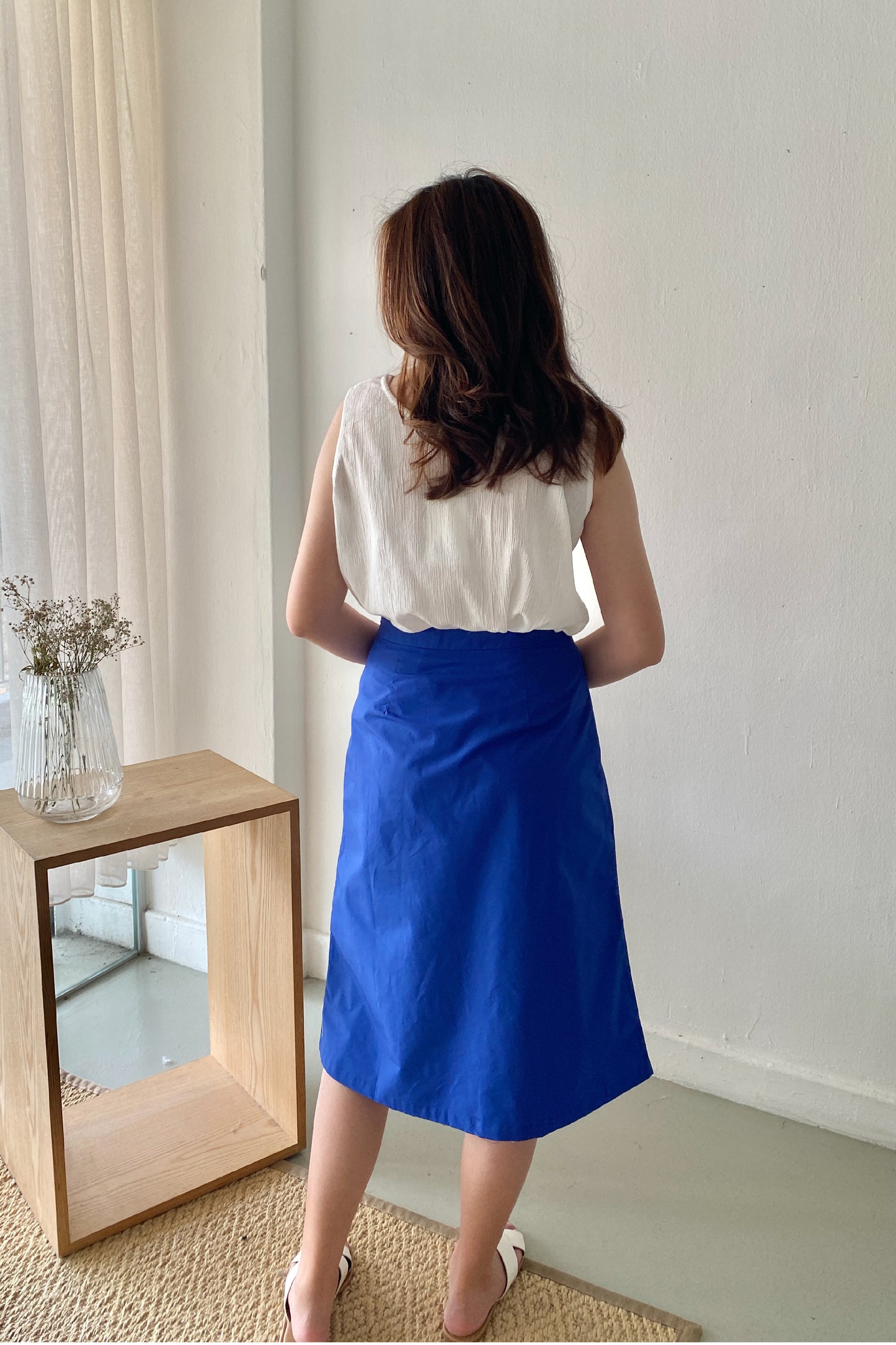 A-Line skirt/ Cobalt