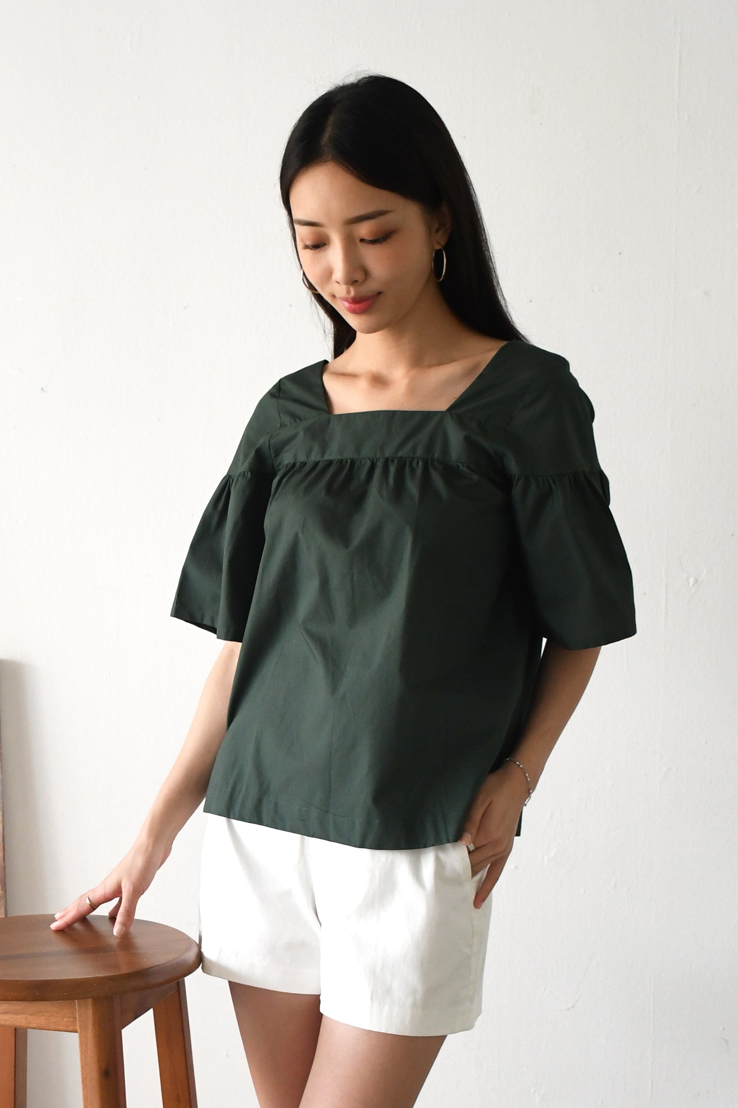 Heidi Blouse / Hunter Green