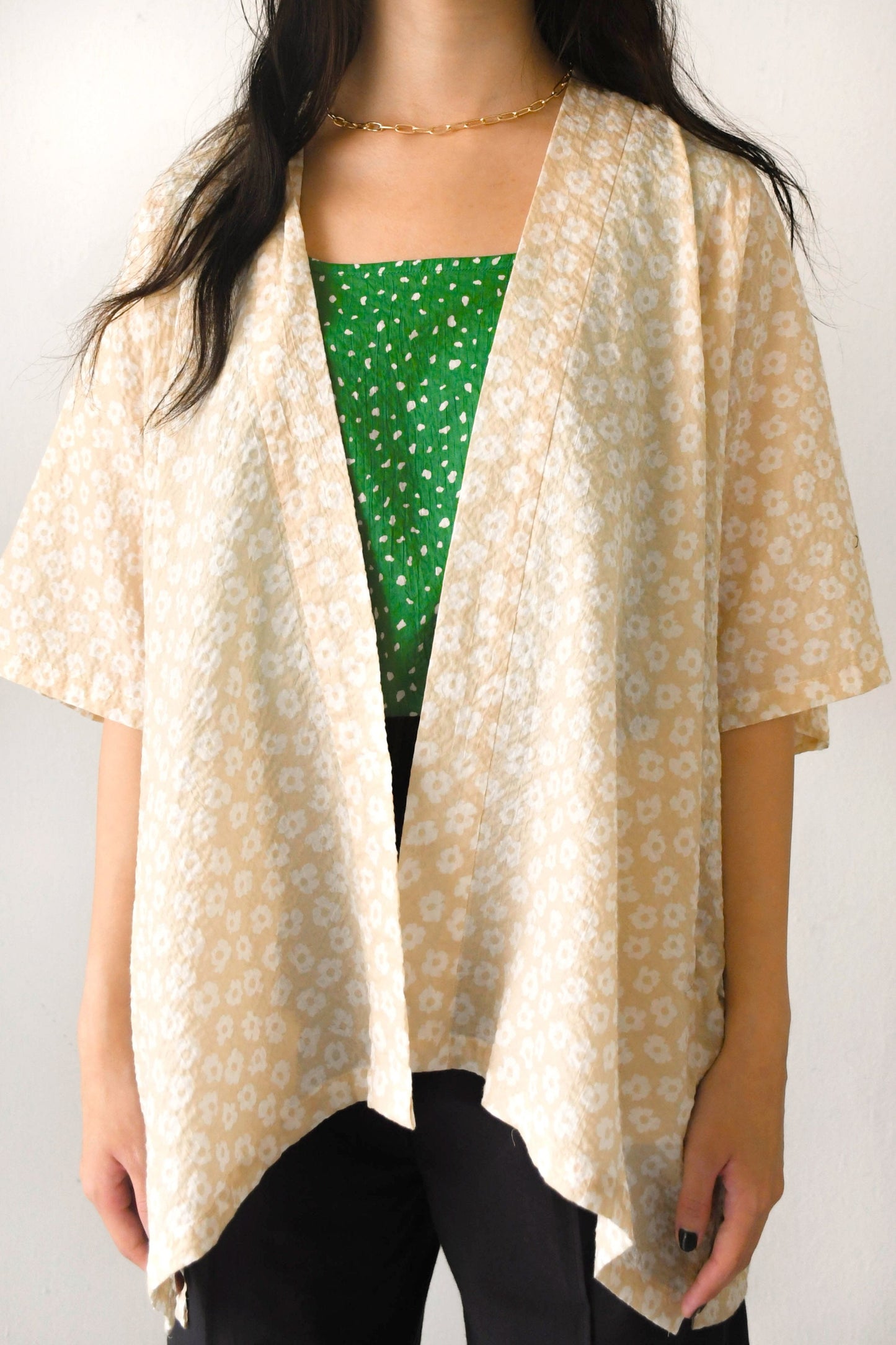 ZW Kimono Outer / Sand Daisy