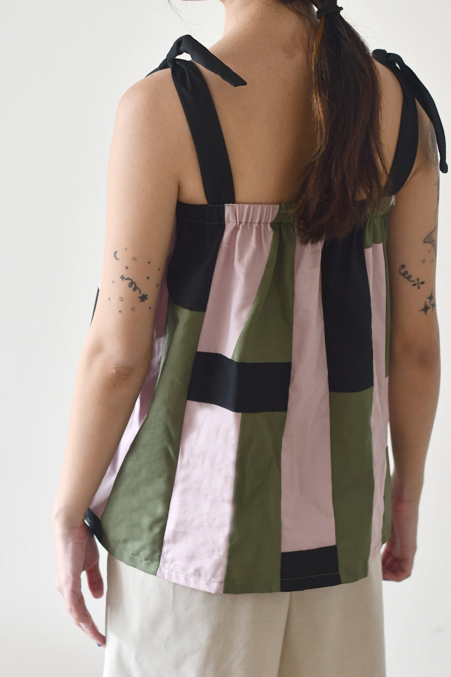 Upcycled Cami / Black Olive