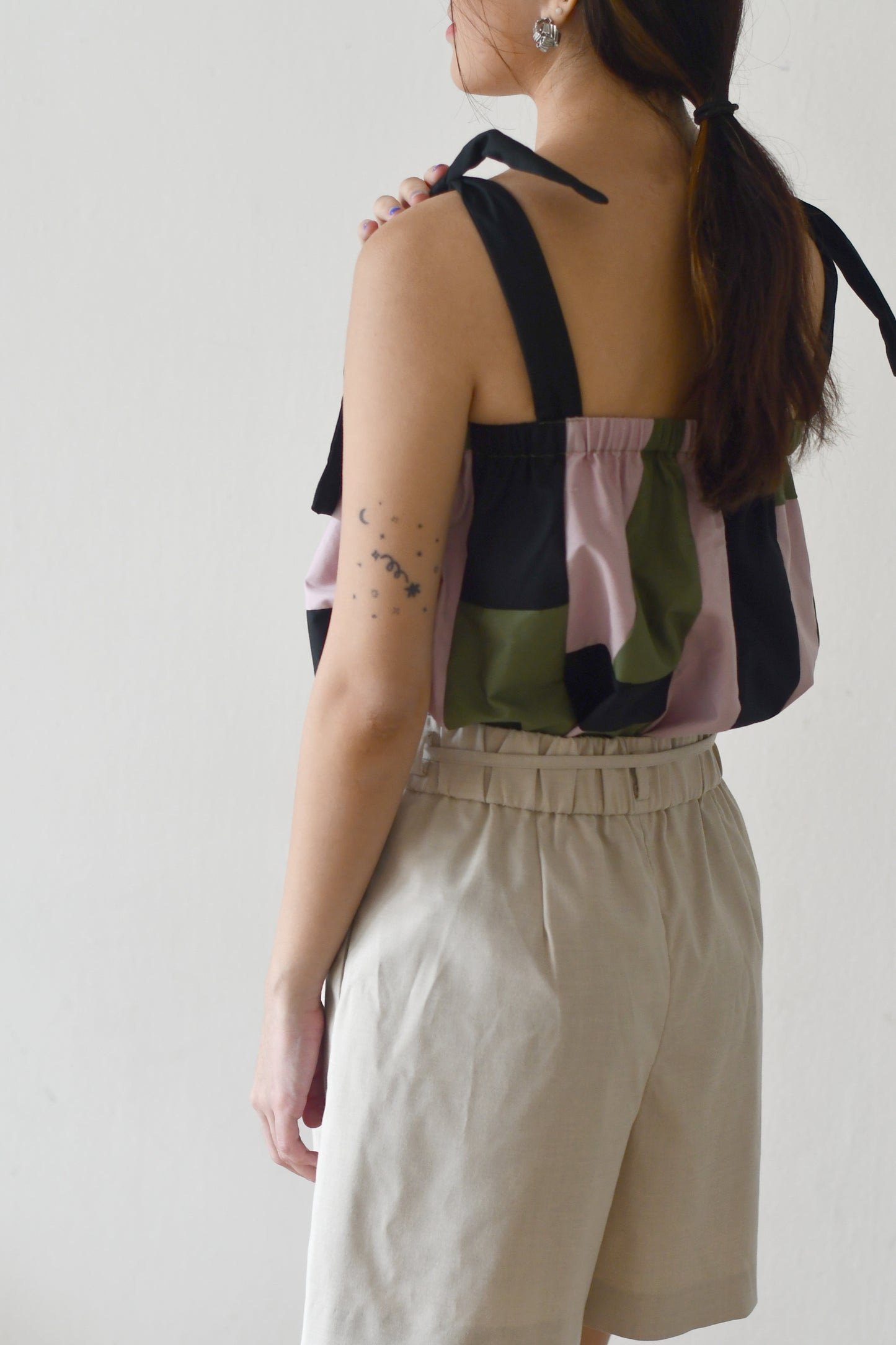 Upcycled Cami / Black Olive