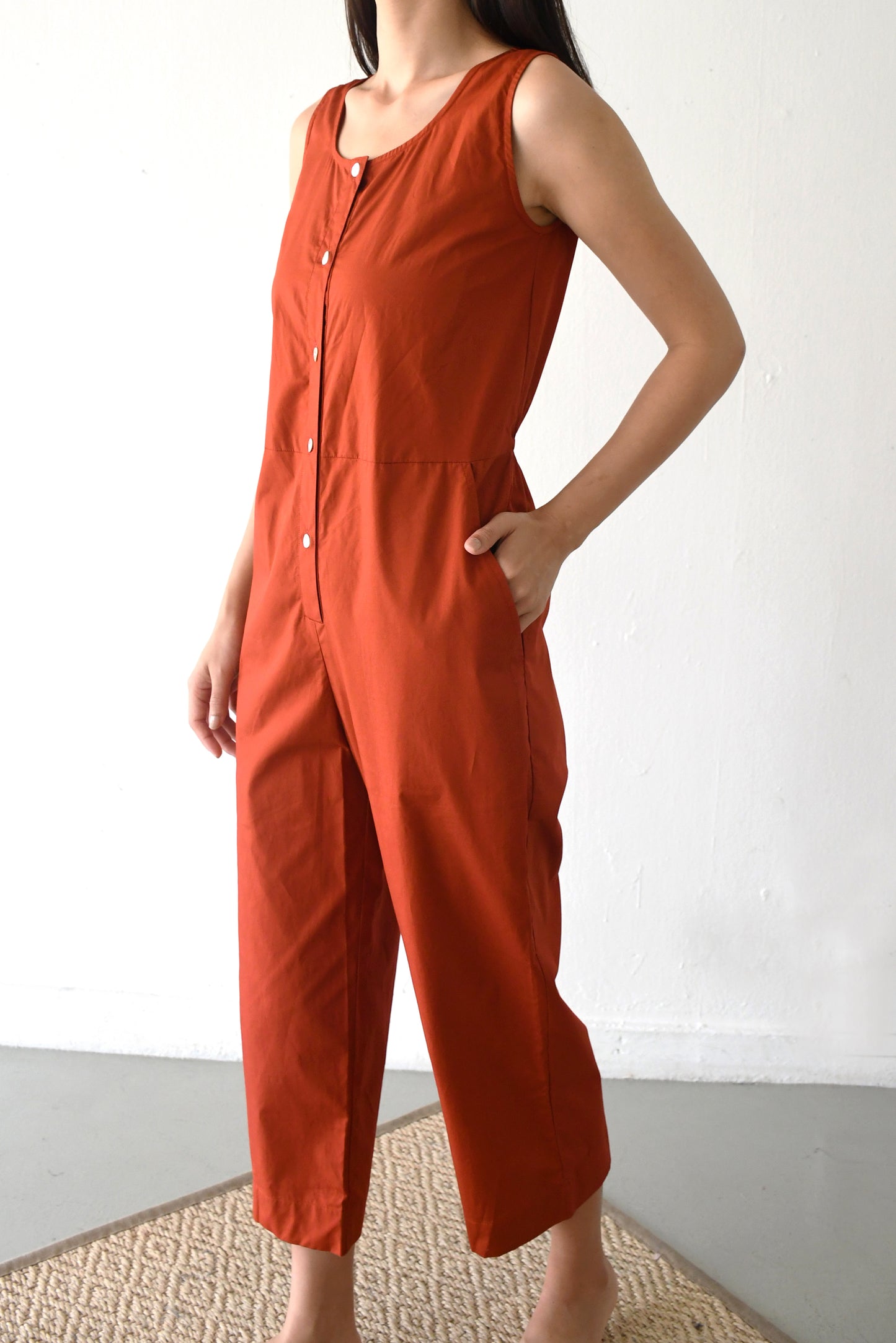 Liz Jumpsuit/ Burnt Sienna