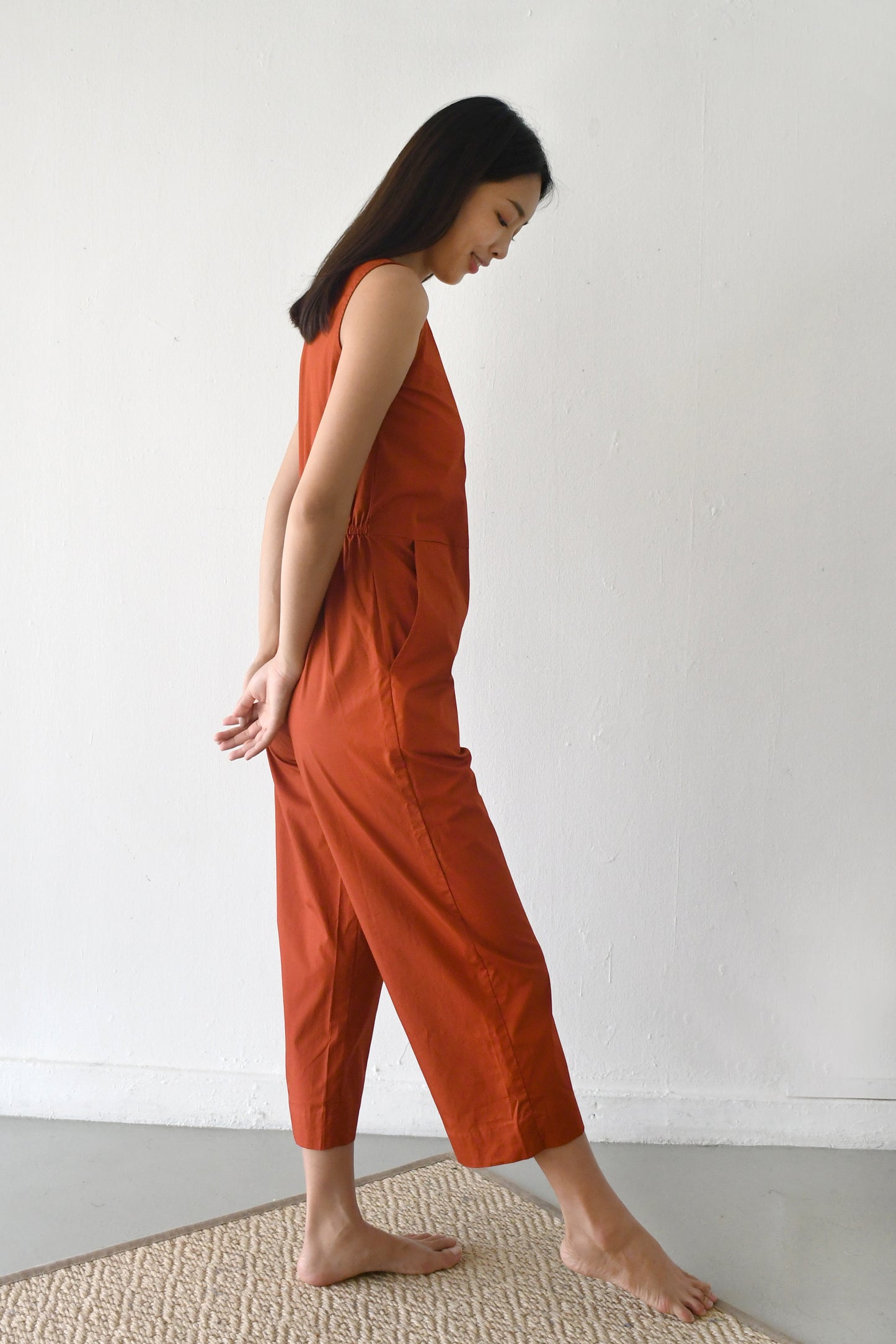 Liz Jumpsuit/ Burnt Sienna