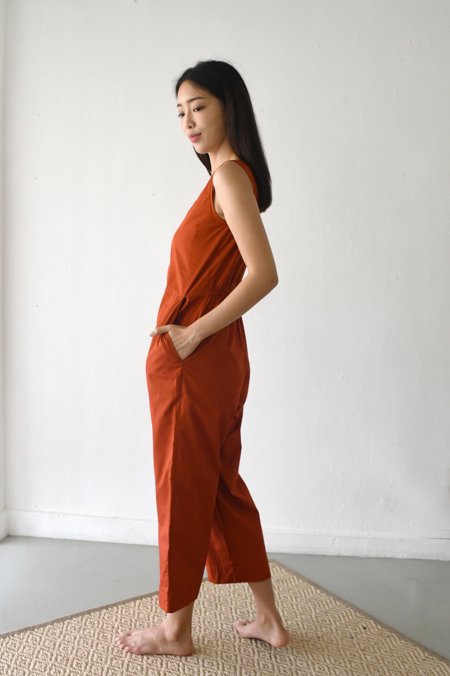 Liz Jumpsuit/ Burnt Sienna