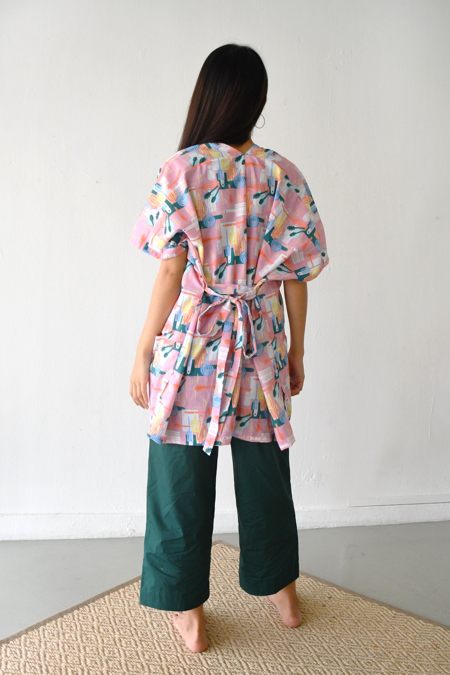 Prints Duster Kimono/ Cook with us