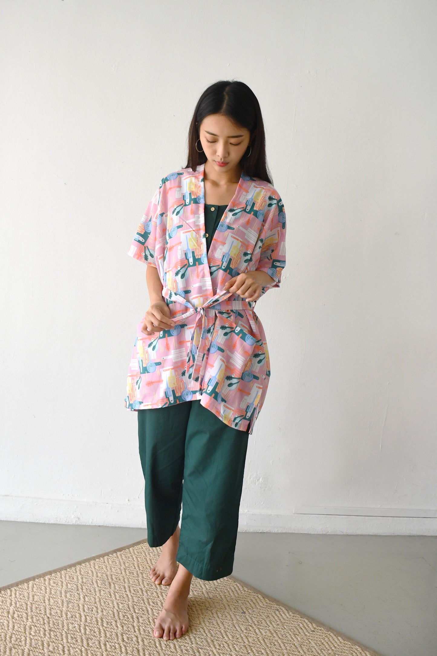 Prints Duster Kimono/ Cook with us