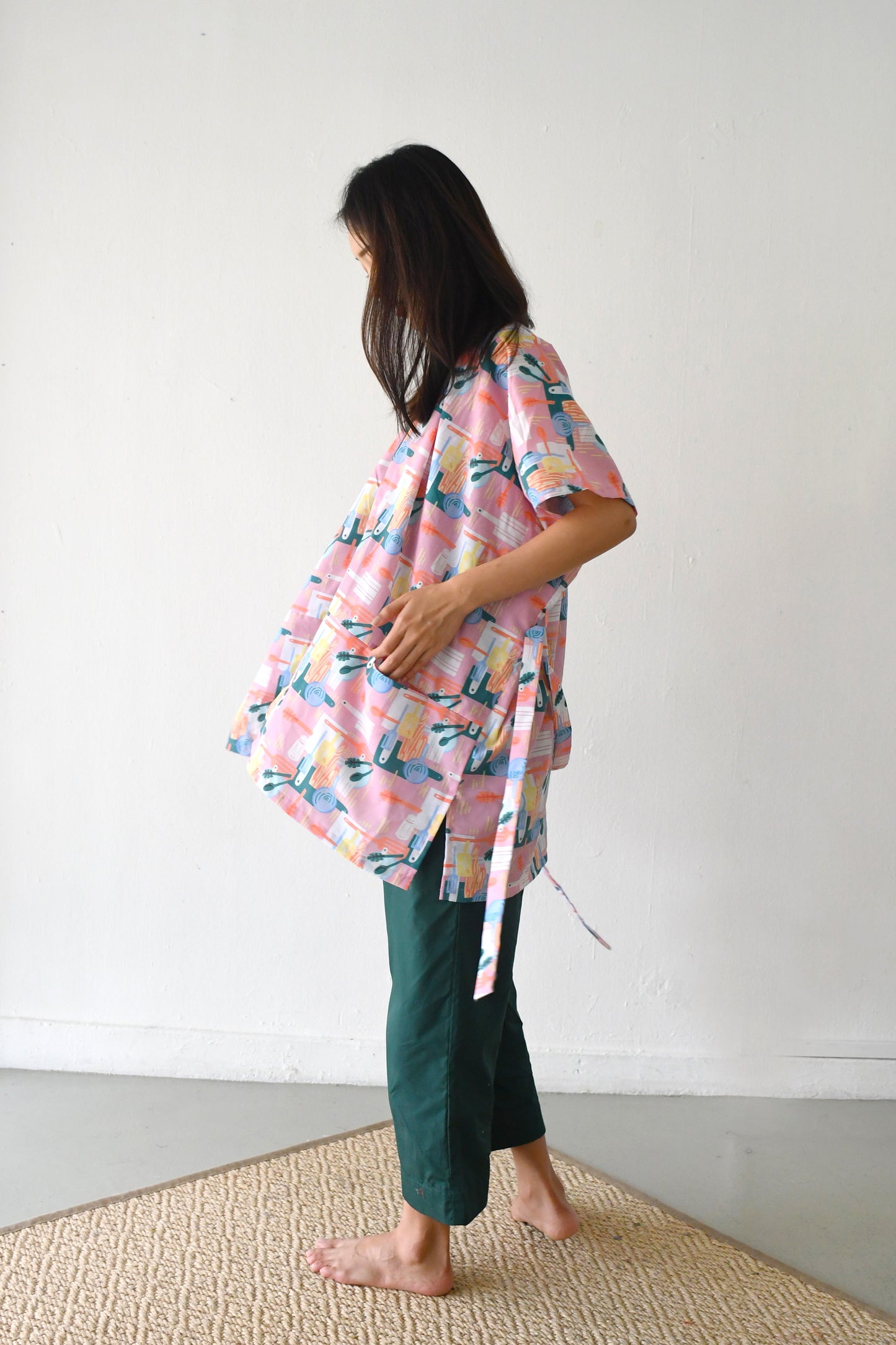 Prints Duster Kimono/ Cook with us