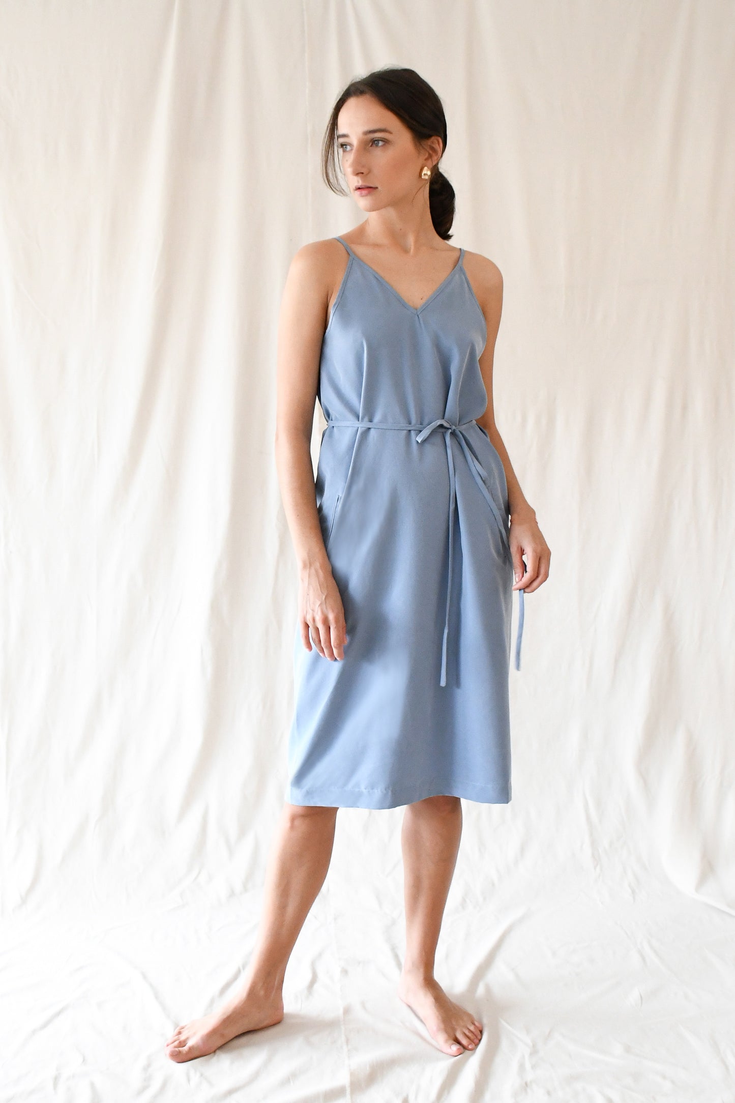 Bokeh Dress / Foam Blue