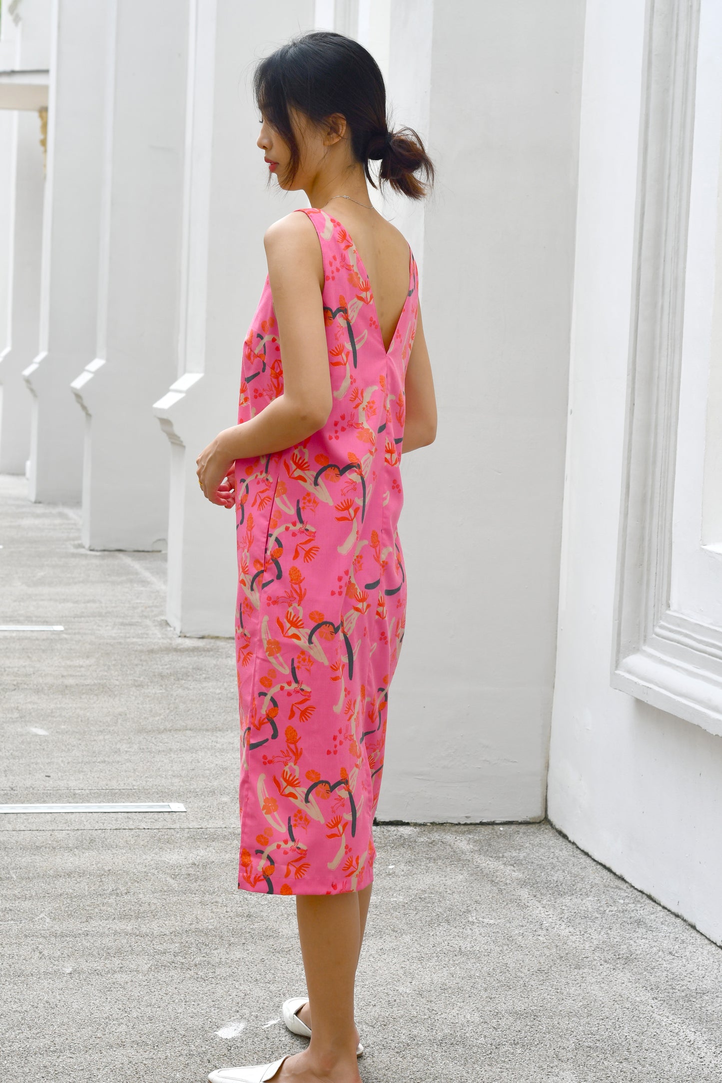 Prints Gertrude Dress / Pink Prairie