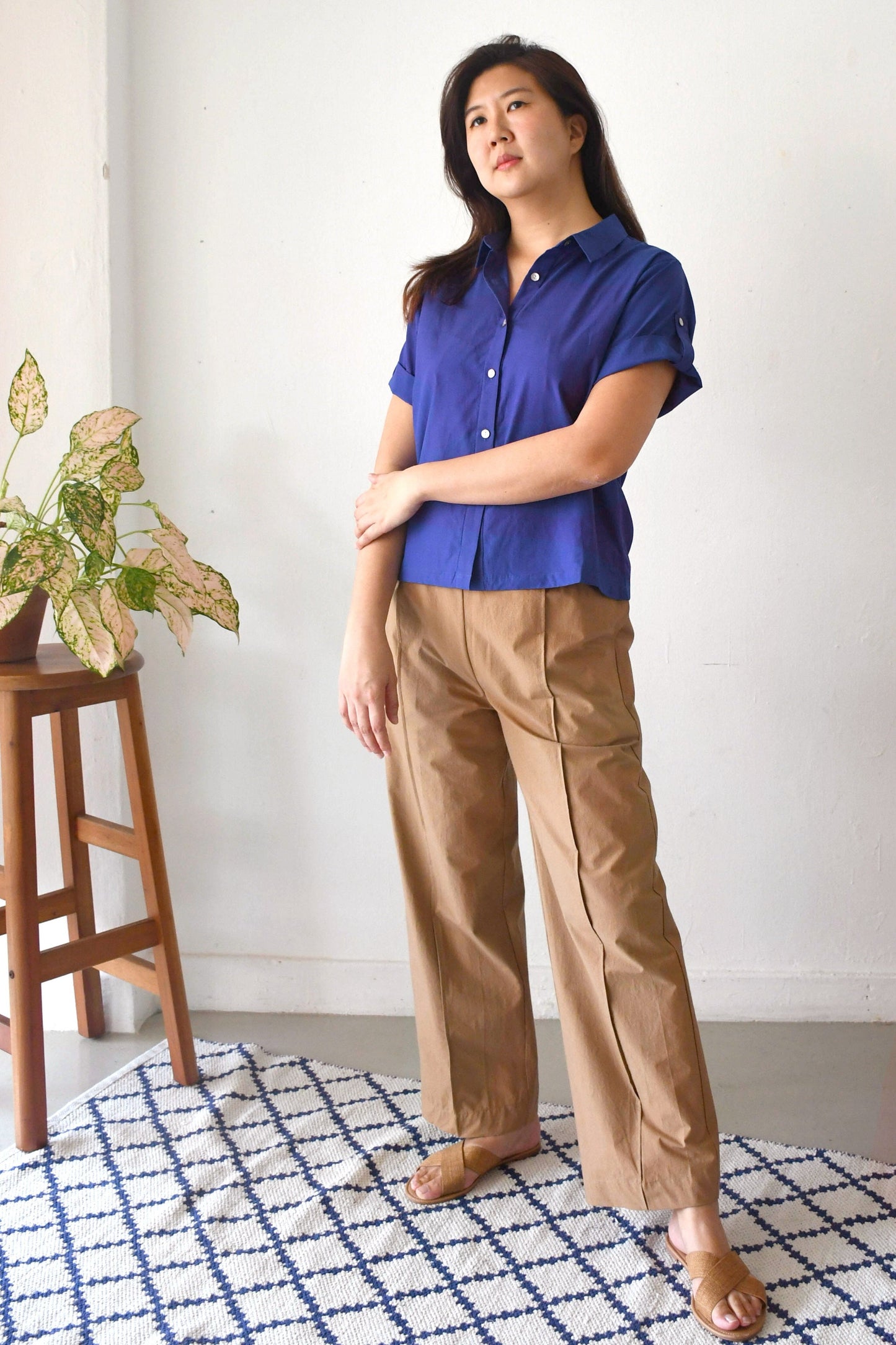 Ingrid Button-Up/ Indigo