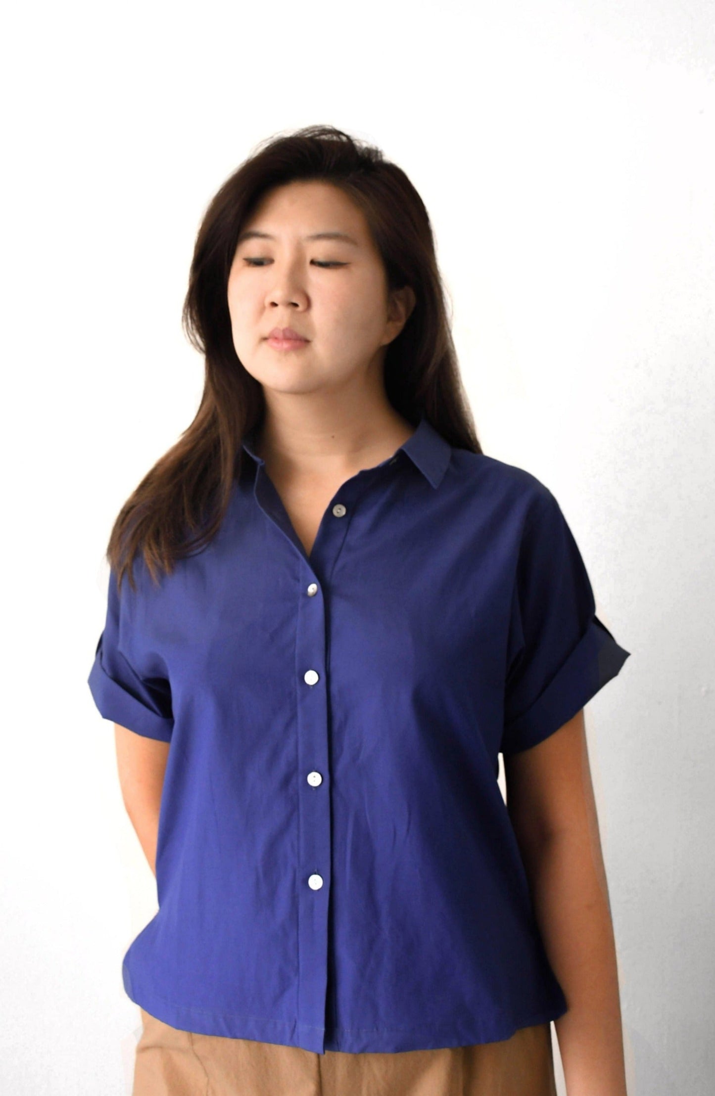 Ingrid Button-Up/ Indigo