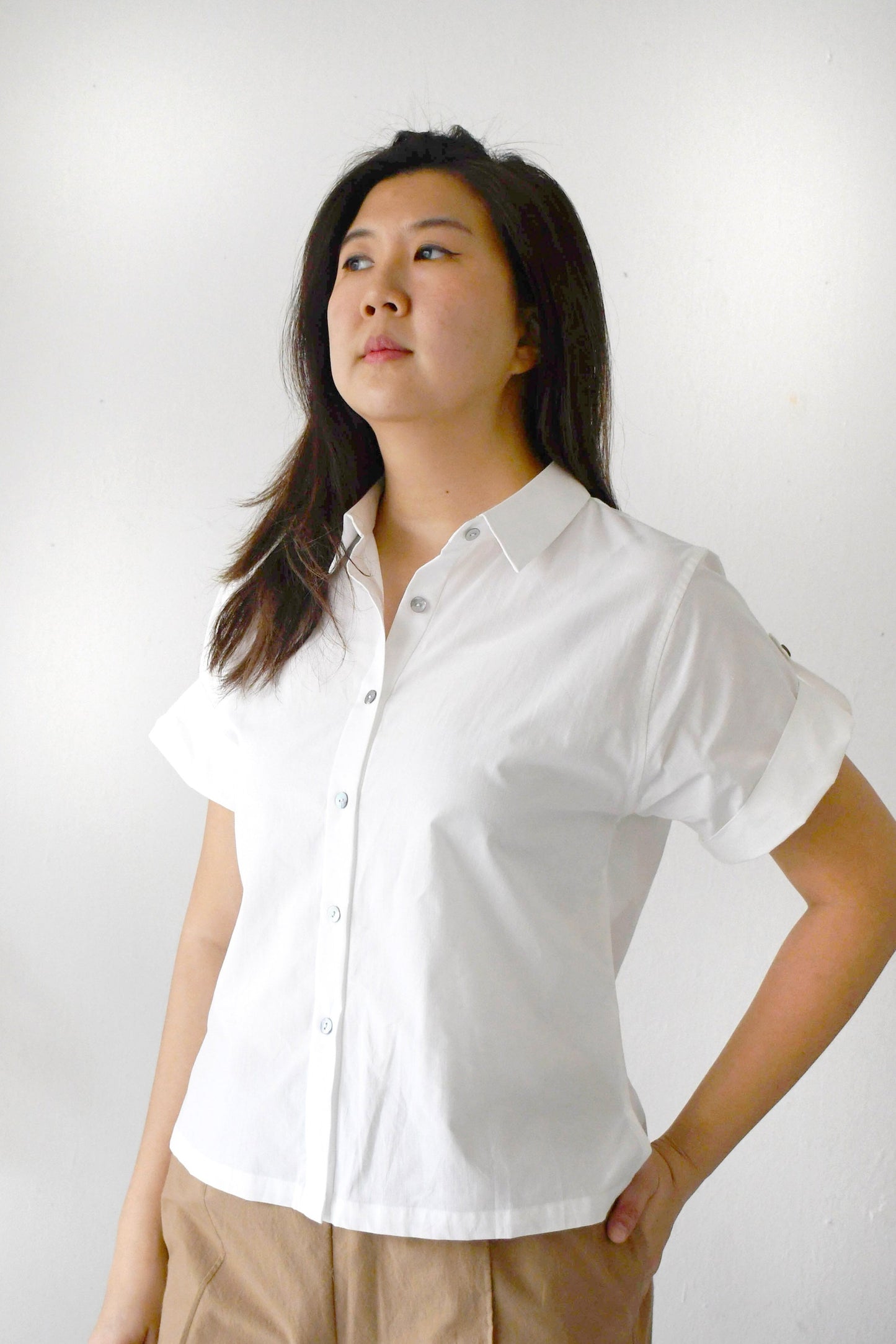 Ingrid Button-Up/ White