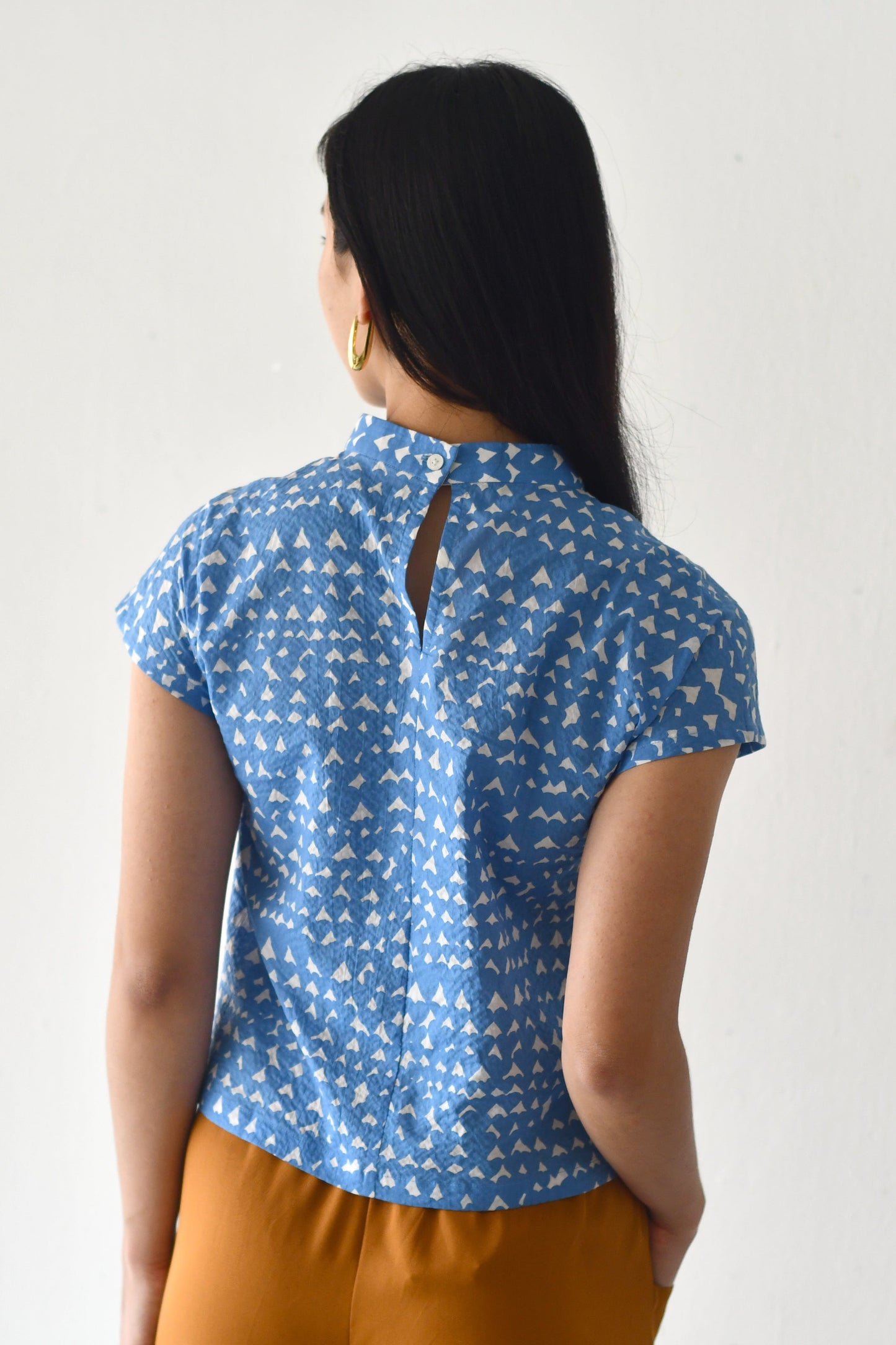 Suzie Blouse/ Blue Hearts
