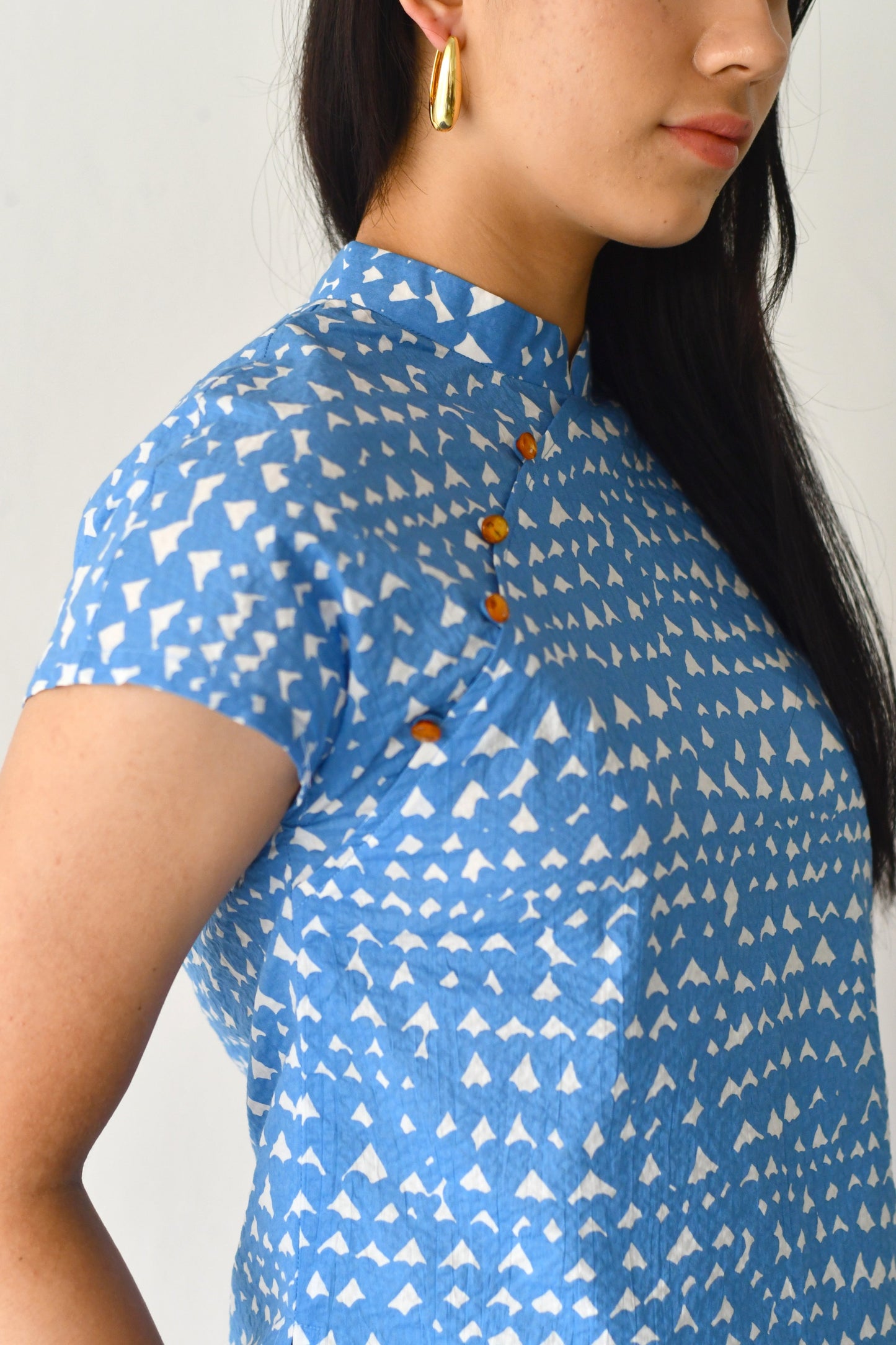 Suzie Blouse/ Blue Hearts