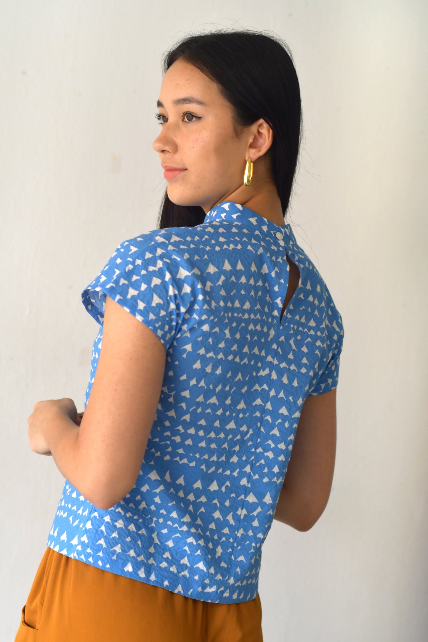 Suzie Blouse/ Blue Hearts