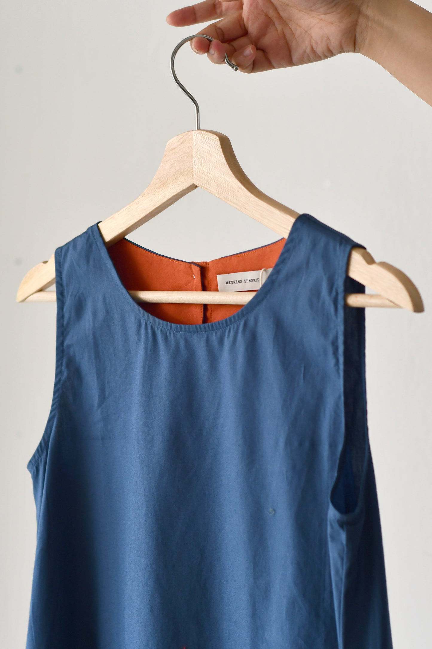 Tent Swing Dress / River Blue