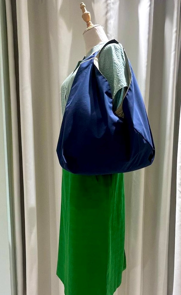 Large Origami Bag / Navy Blue