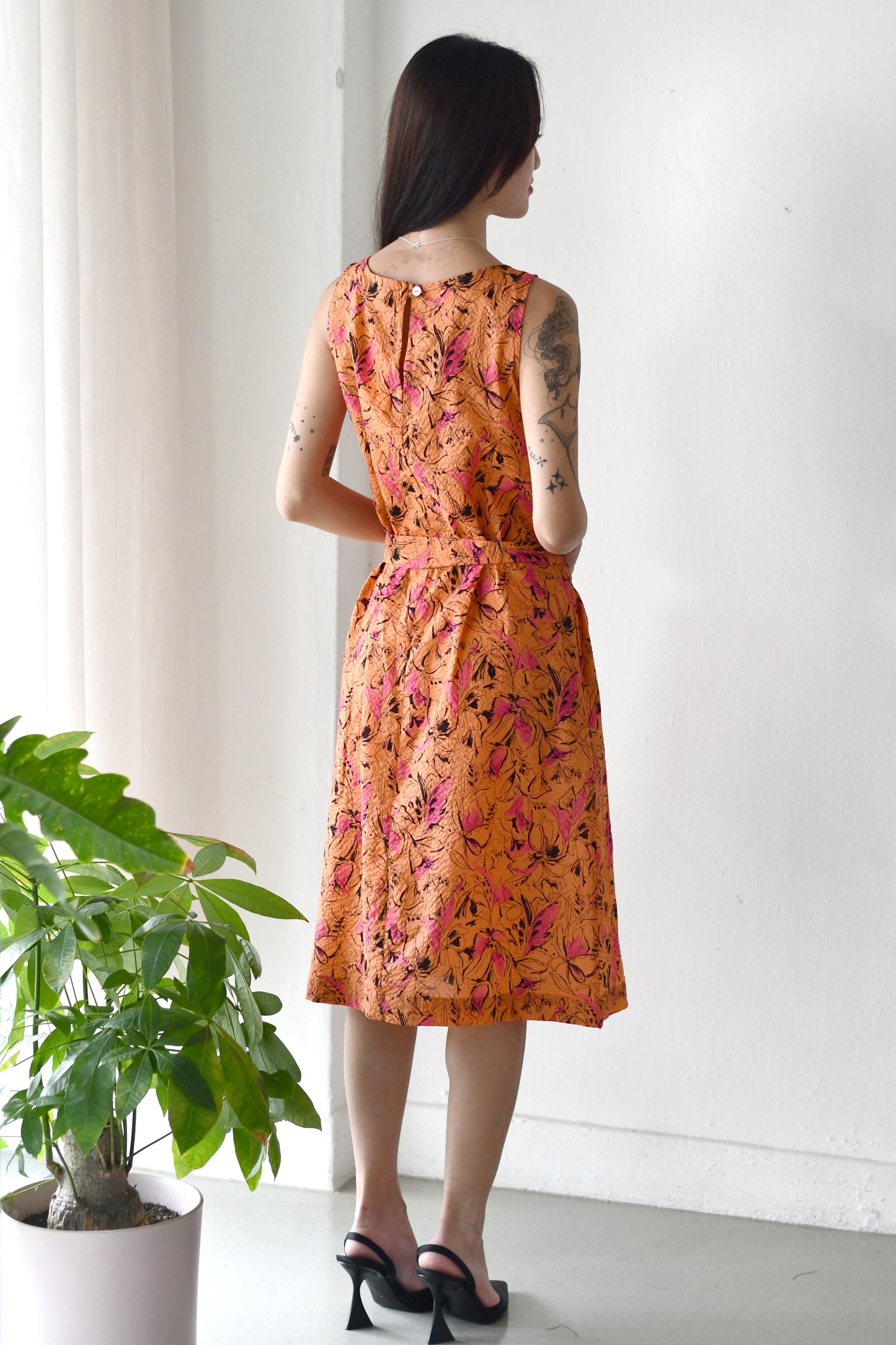 Ease Shift Dress / Orange Blossoms