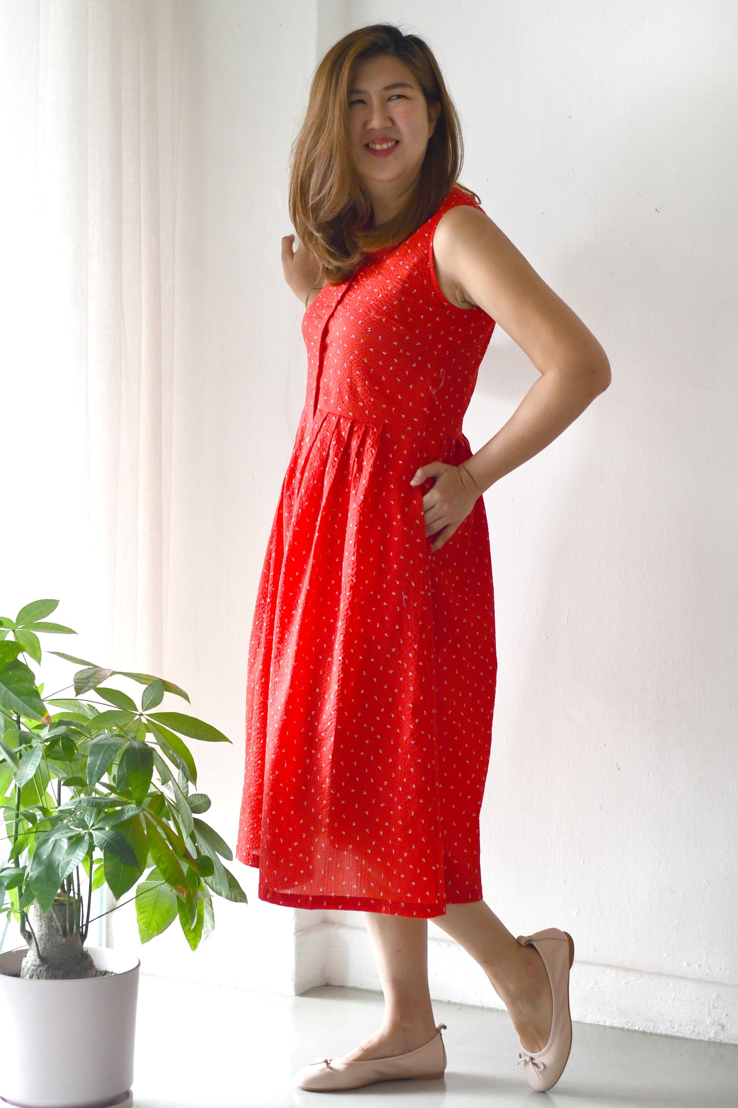 Jamie Dress / Red Dazzle