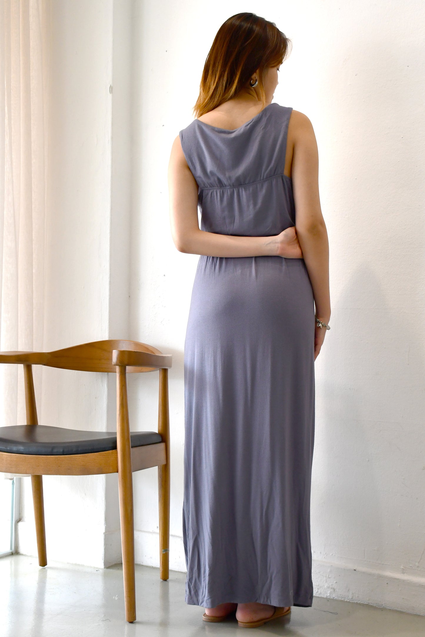 Reset Sale/ Jersey Maxi Dress / Purple