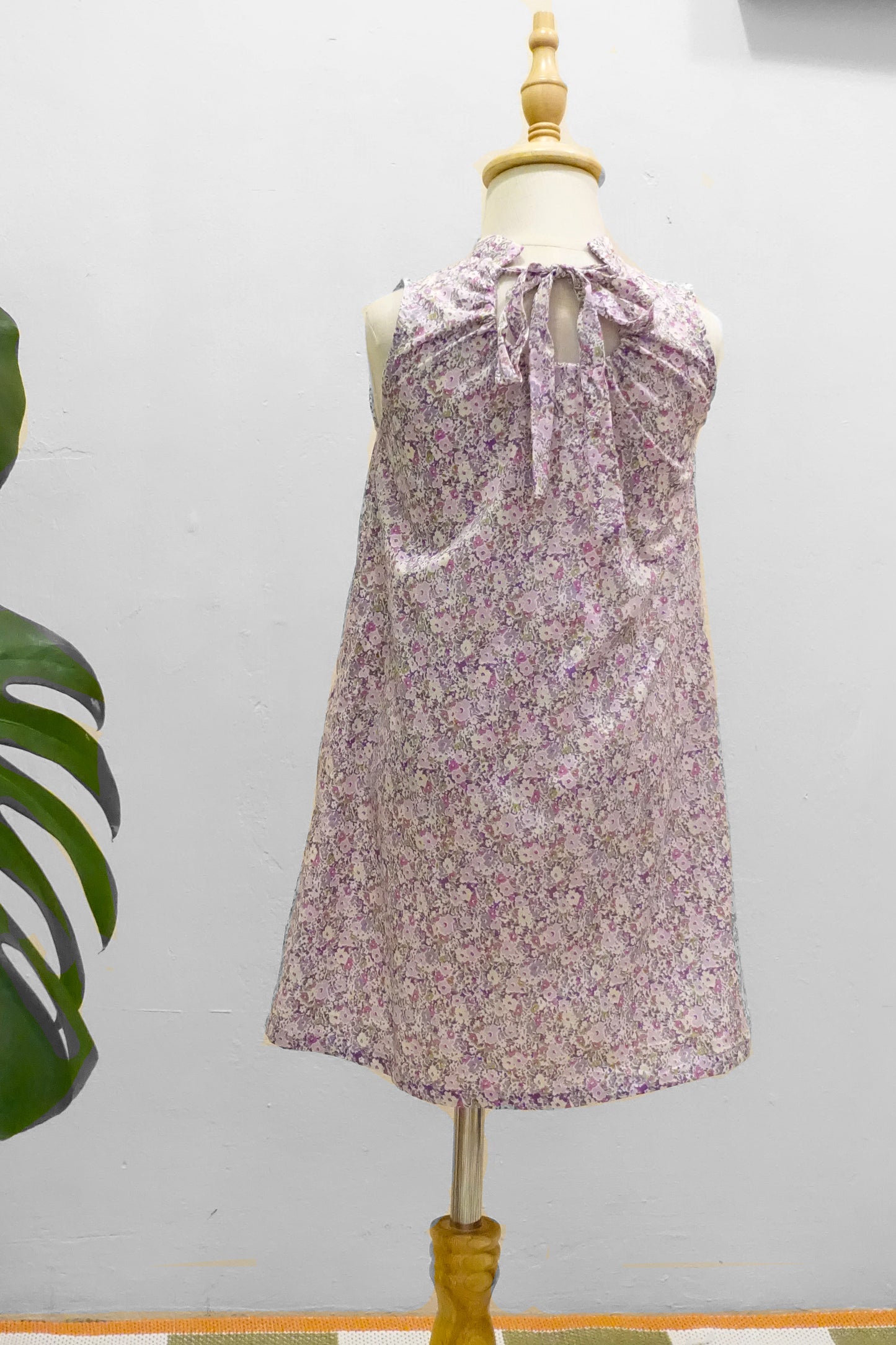 LITTLES Mandarin Etna Dress / Lilac Garden