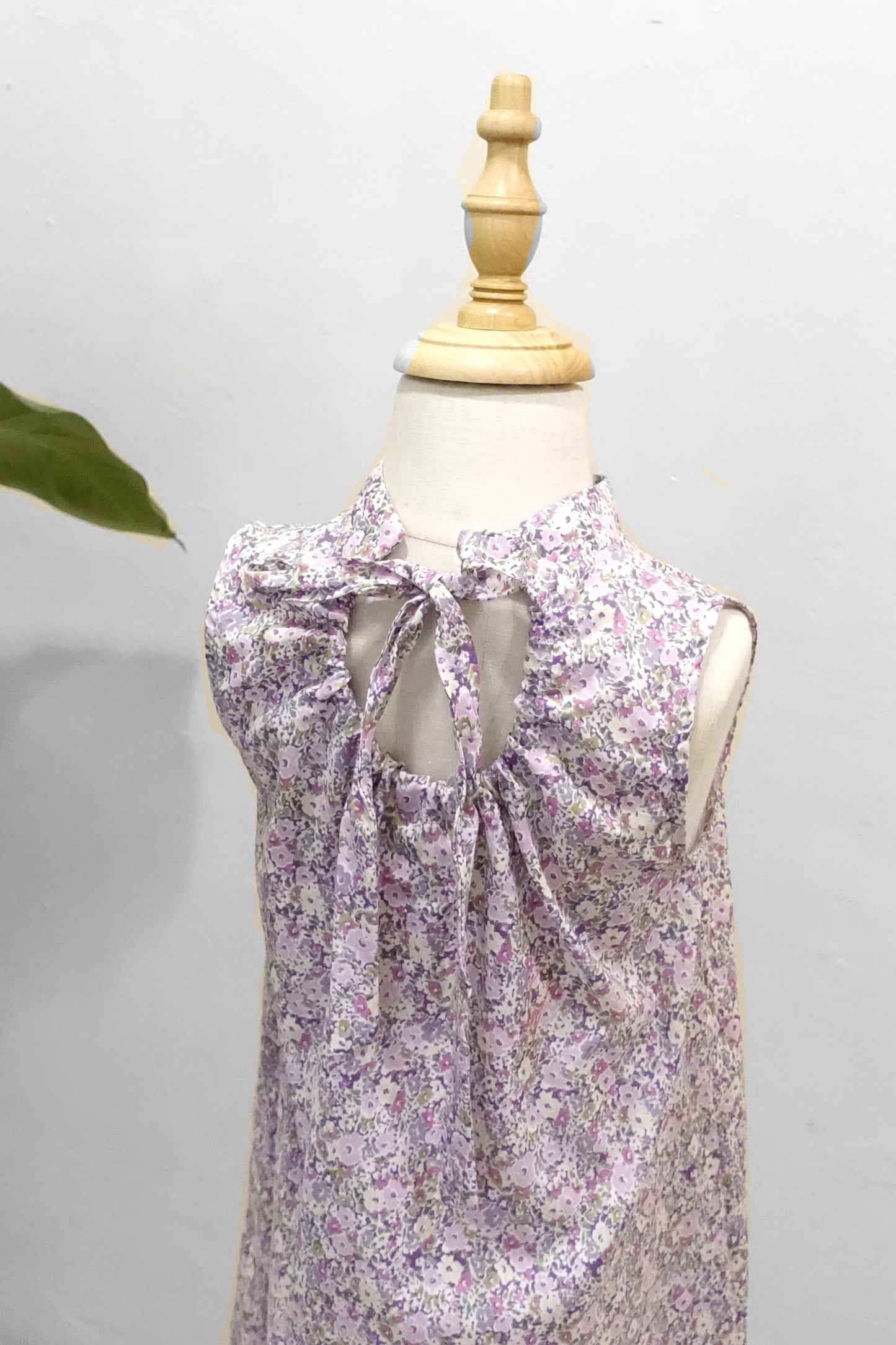 LITTLES Mandarin Etna Dress / Lilac Garden