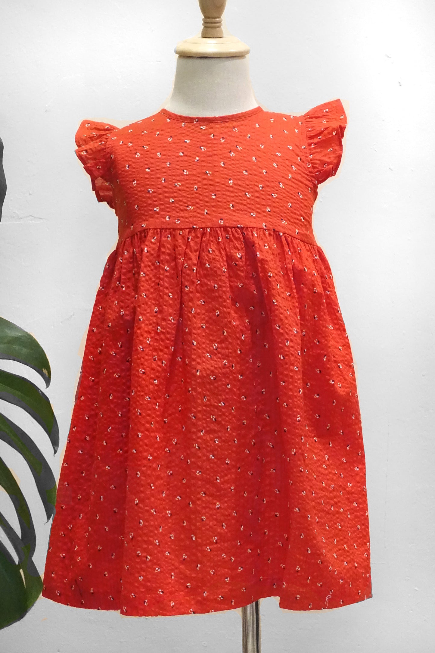 LITTLES Picnic Dress / Red Dazzle