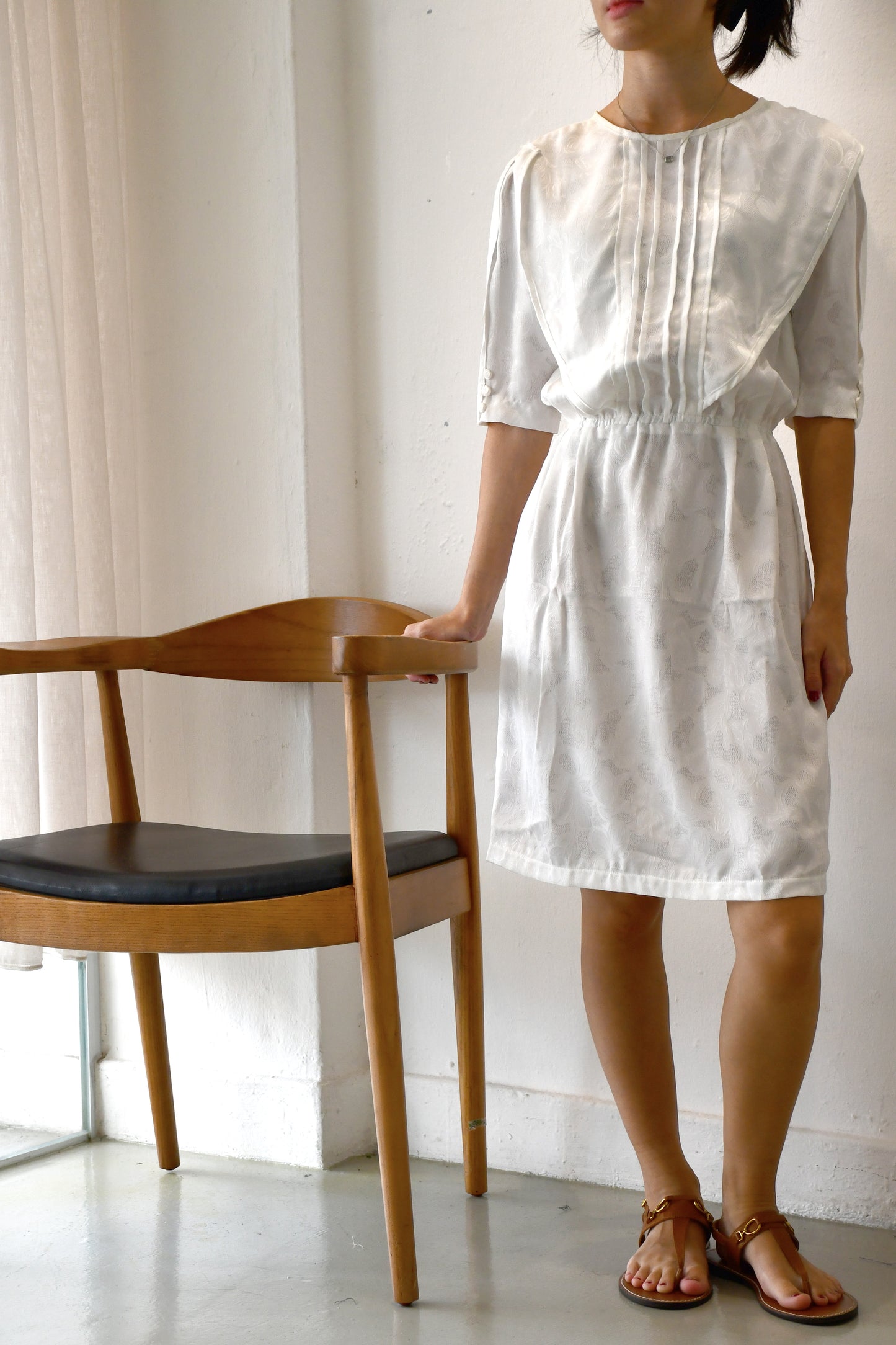 Archive Sale / Olivia Pintuck Dress / Ivory