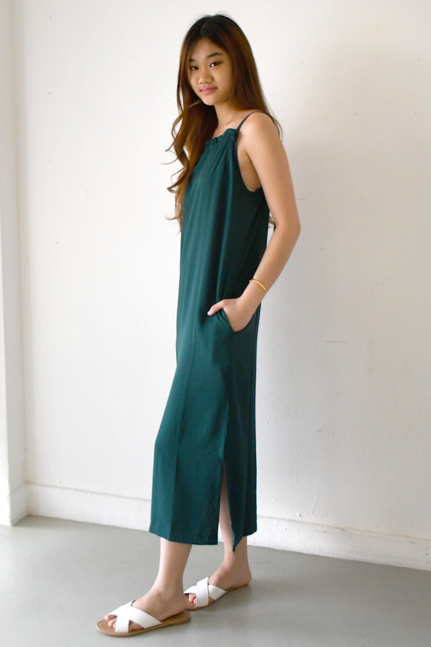 Yvette Maxi Dress / Forest Green
