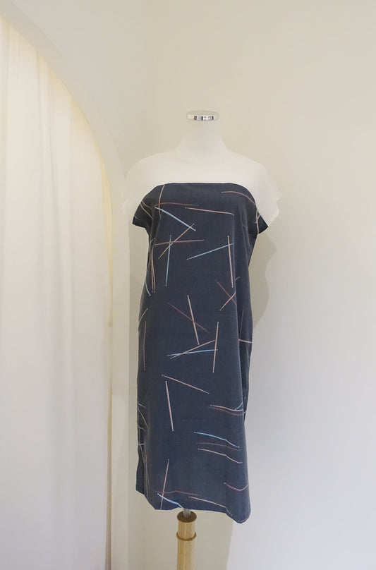 Reset Sale/ Sheer Midi Dress / Nori