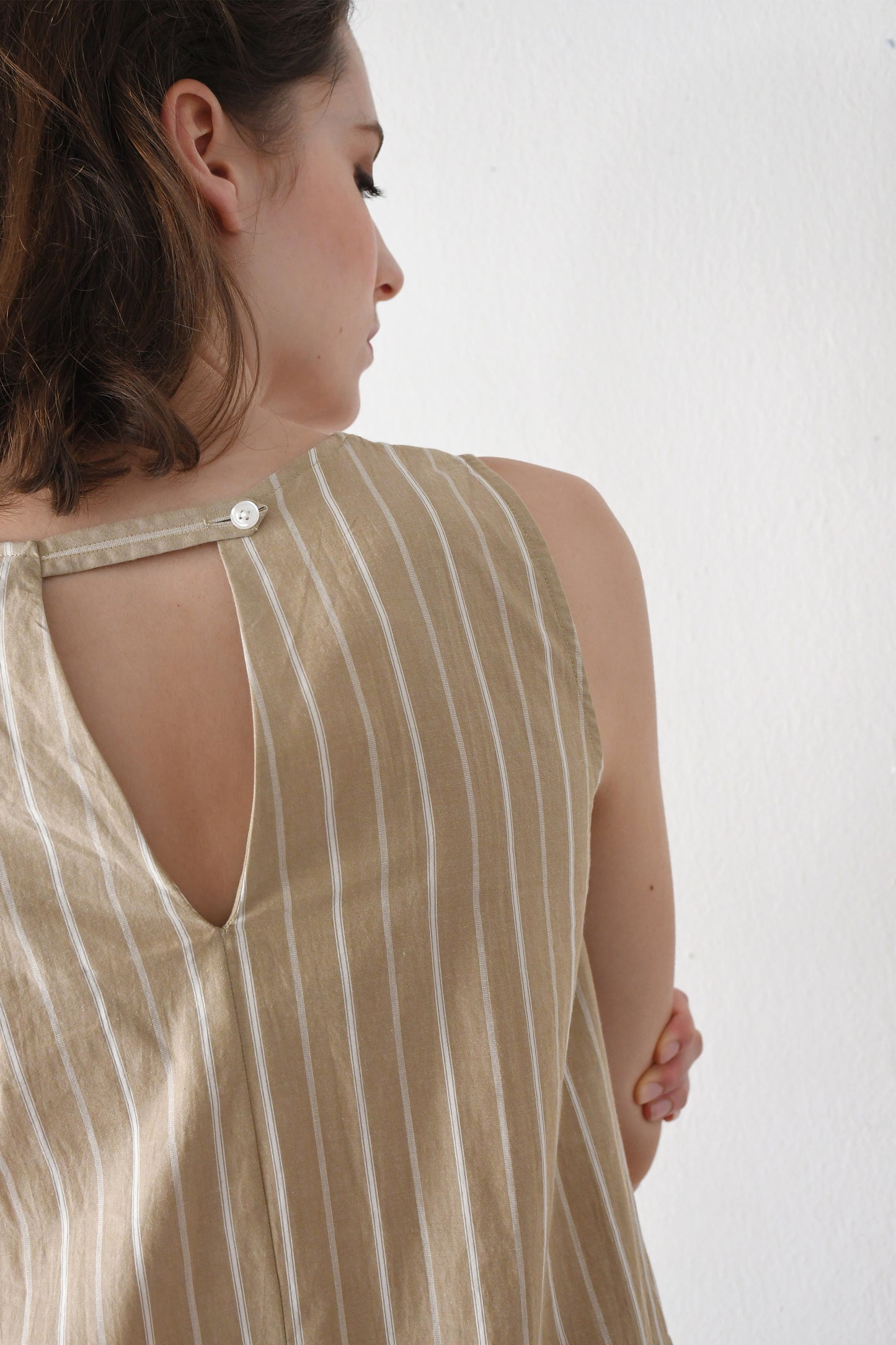 Natalie Dress / Sand Stripes