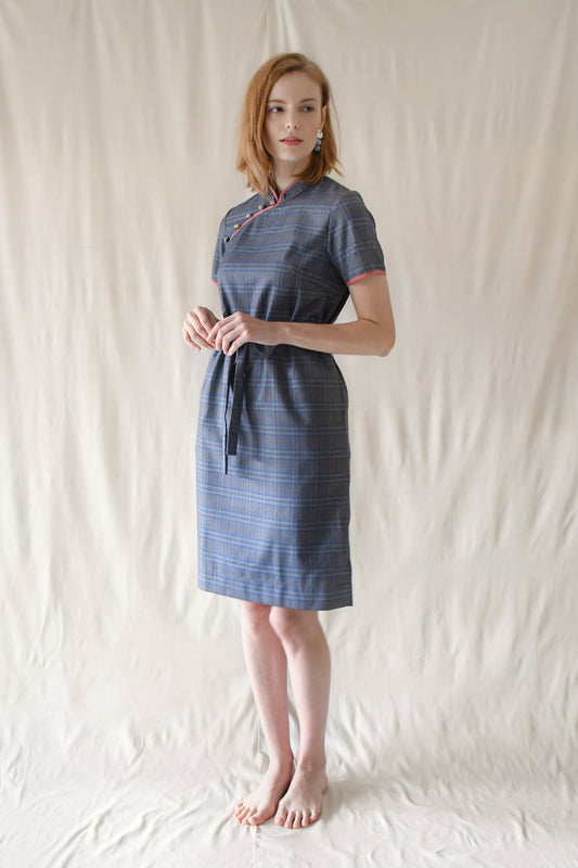 Archive Sale / Jasmine Dress / Blue Checks