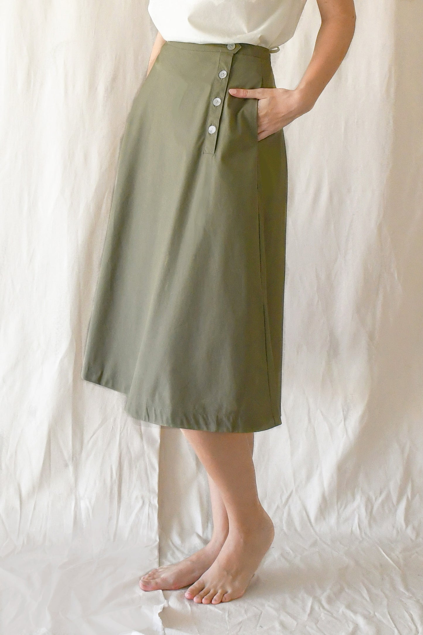 Flared Skirt / Olive