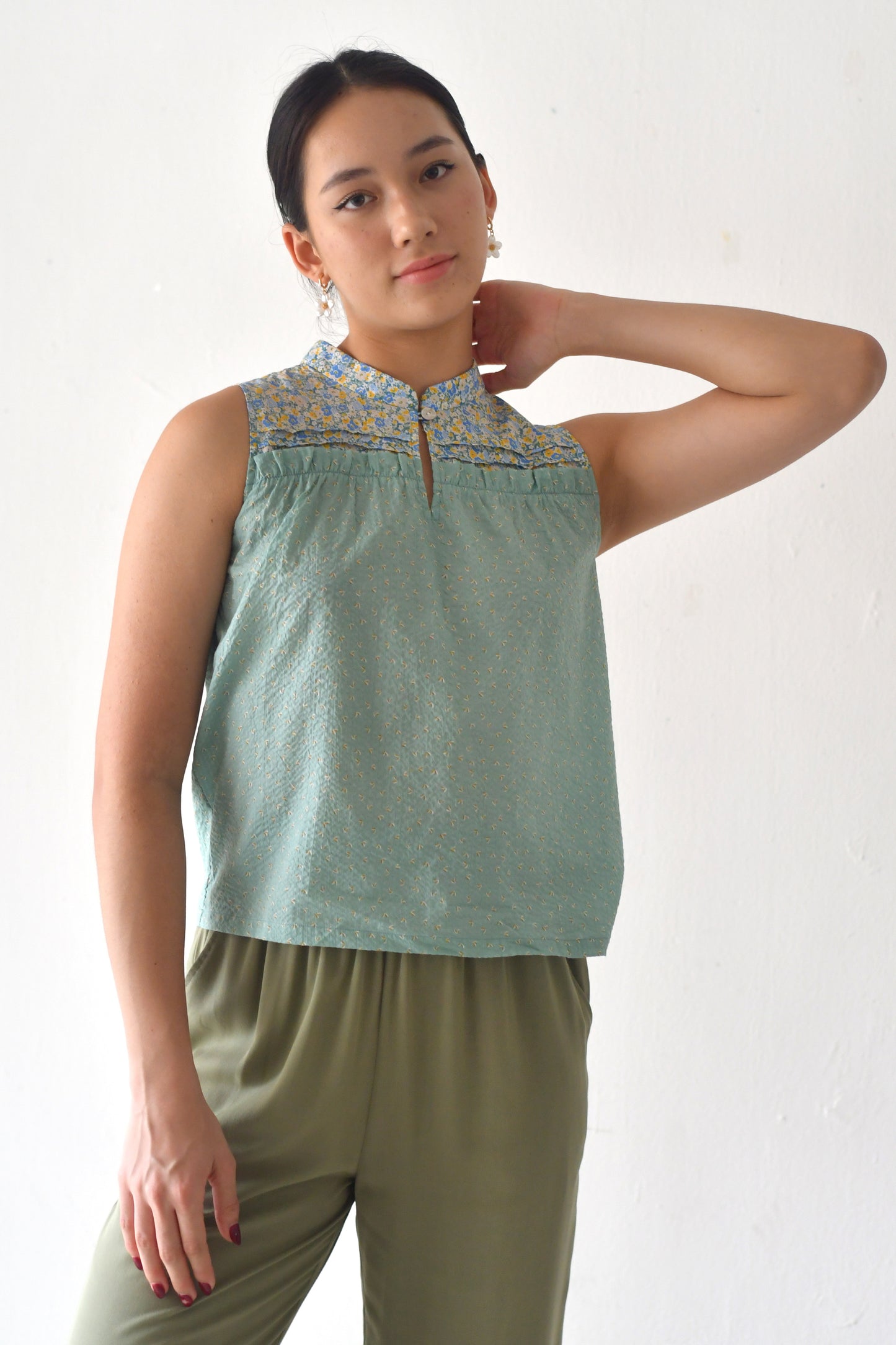 Etna Blouse / Seafoam