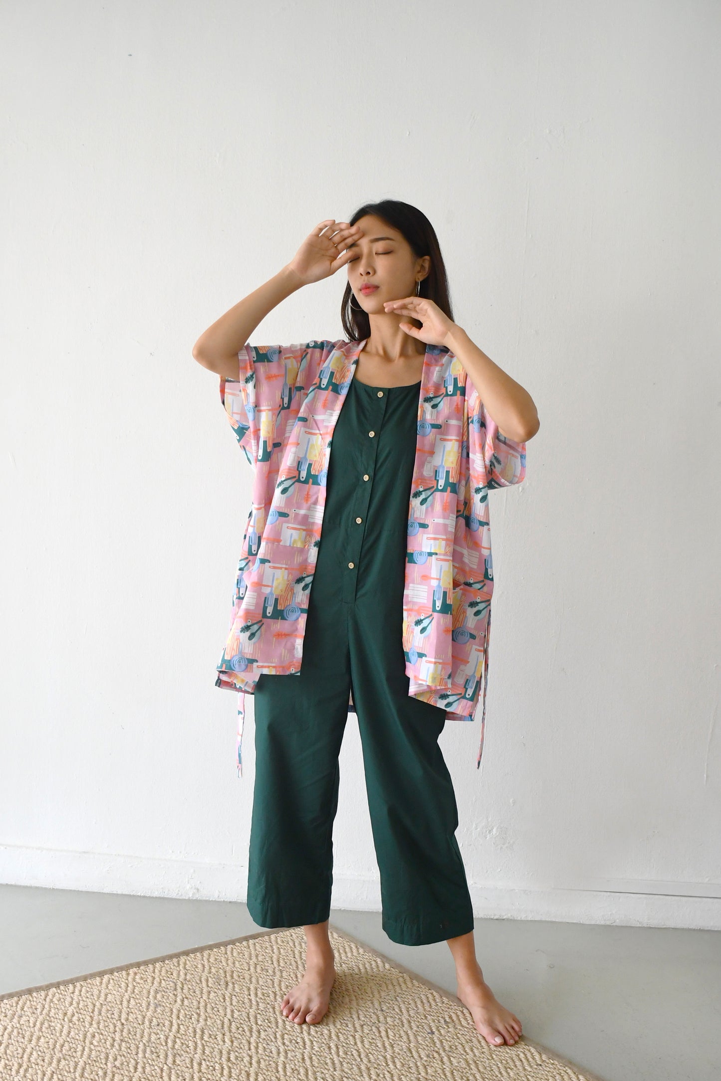 Prints Duster Kimono/ Cook with us