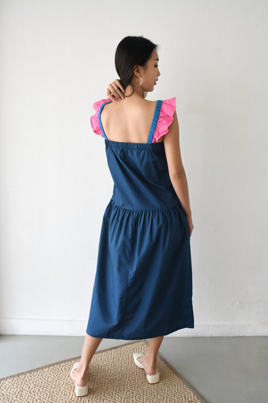 Reset Sale/ Florence Dress / Marine Blue